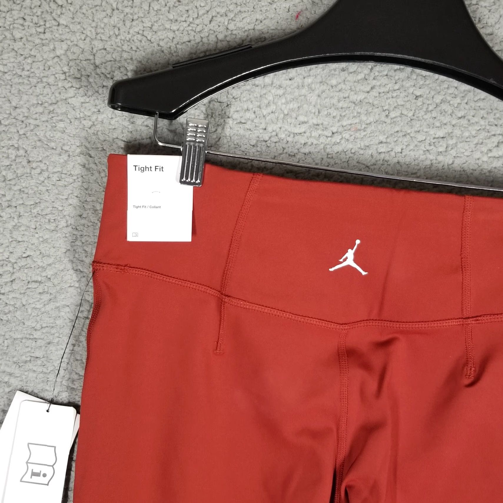 Nike VINTAGE Nike Women's Air Jordan Leggings Adult Large Red Sport Ankle 90s Girls Size 36" / US 14 / IT 50 - 7 Thumbnail
