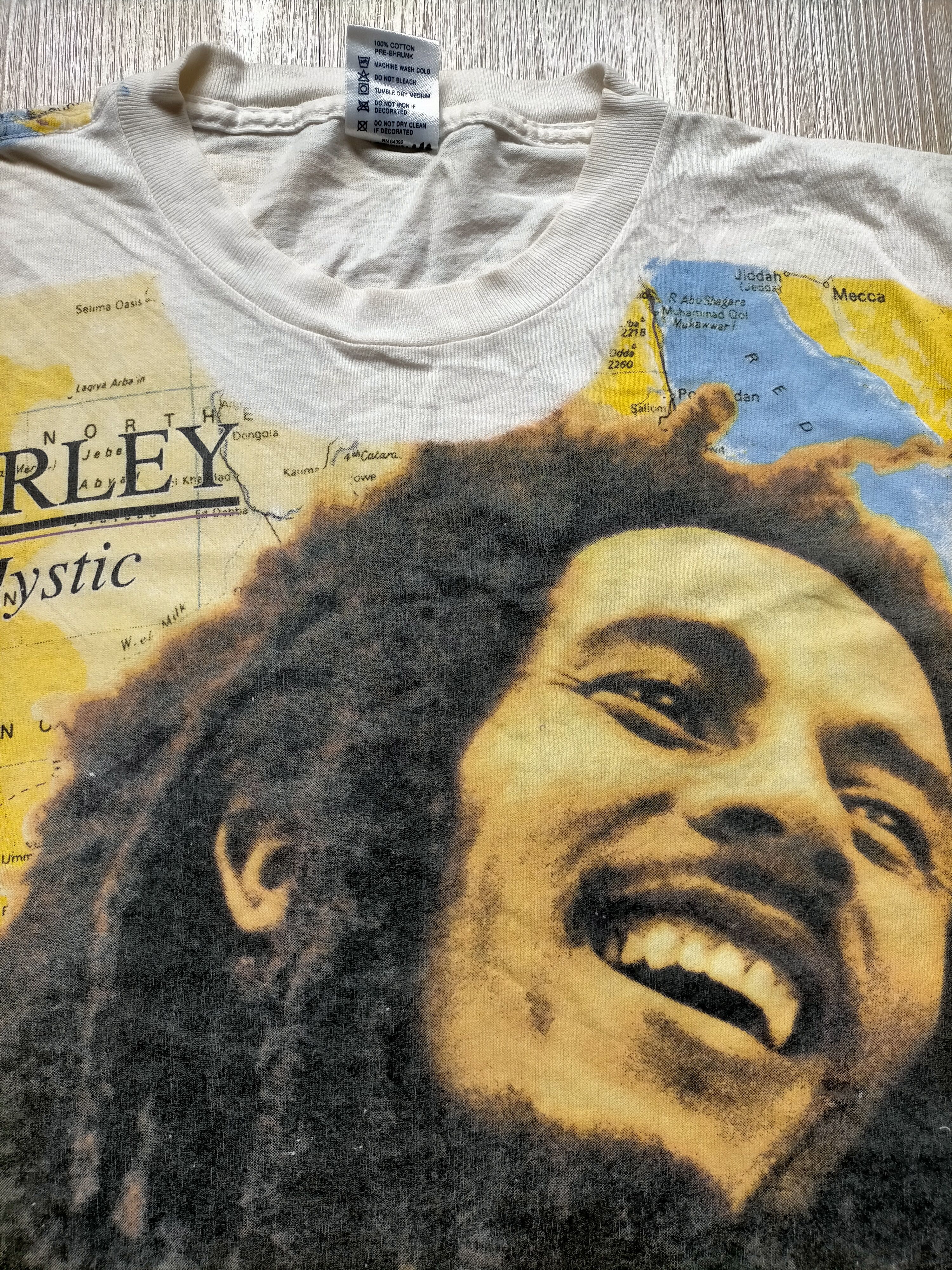 Bob Marley Vintage 1995 Bob Marley OverPrint Usa tee Size US XL / EU 56 / 4 - 5 Thumbnail