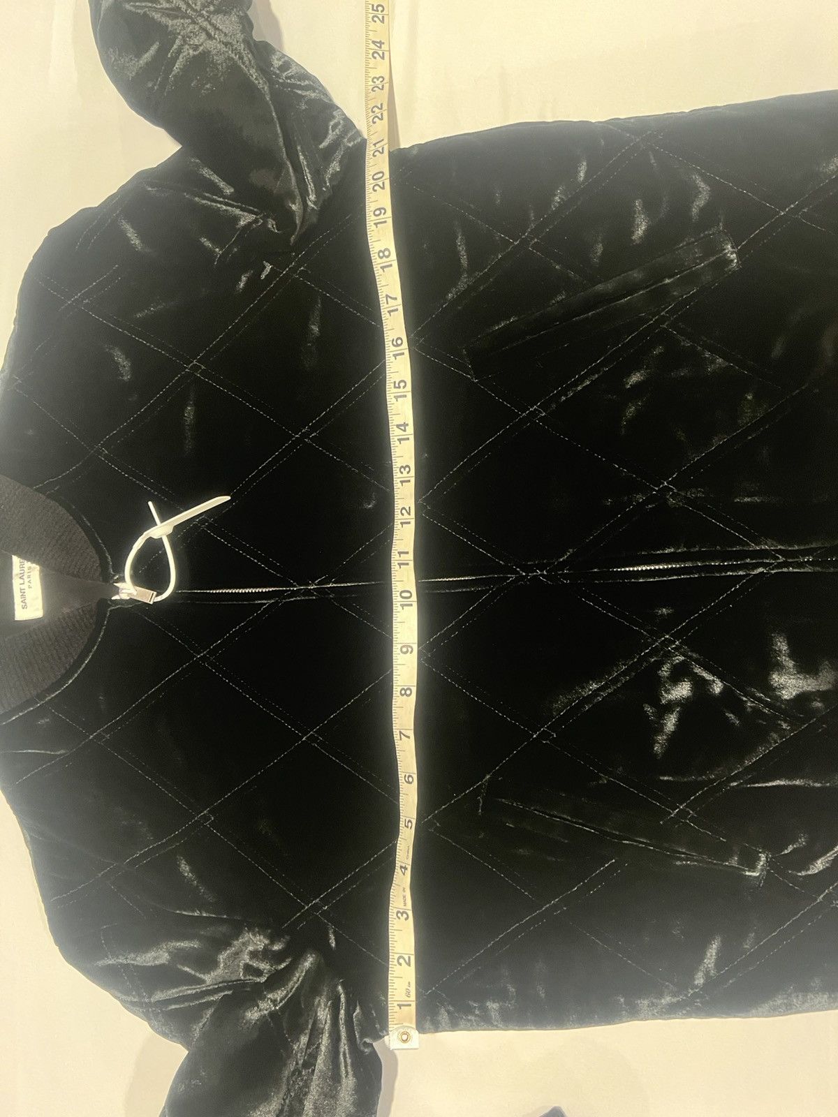 Saint Laurent Paris Saint Laurent quilted velvet jacket. 52/L. $5390 Size US L / EU 52-54 / 3 - 5 Thumbnail