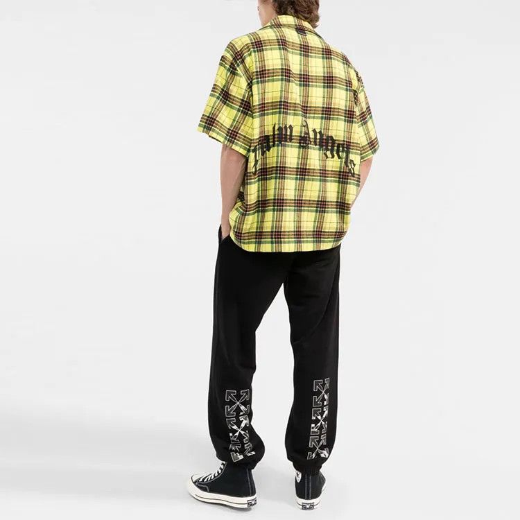 Palm Angels o1y0325 Logo Checked Shirt in Multicolor Size US M / EU 48-50 / 2 - 3 Thumbnail