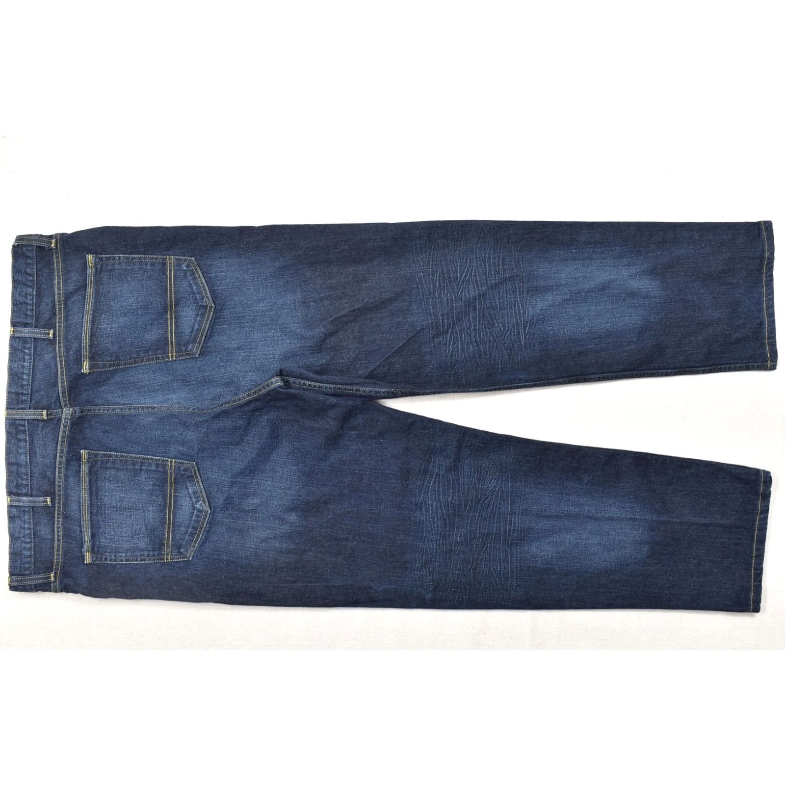 Vintage The Foundry Supply Co. Flex Denim Jeans Dark Wash Straight Leg Men 44x34 Cotton"} Size US 44 / EU 60 - 8 Thumbnail