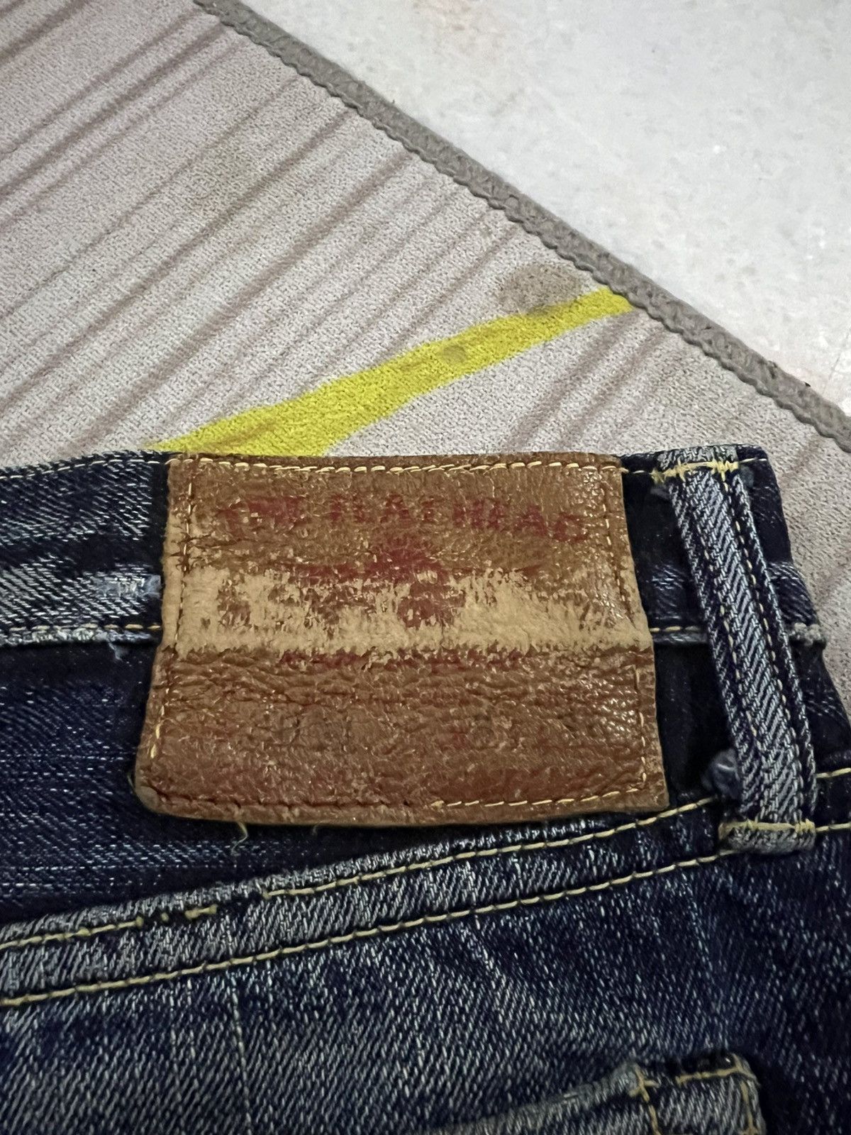 Japanese Brand × The Flat Head × Vintage VINTAGE THE FLAT HEAD DISTRESSED SELVEDGE JEANS Size US 29 - 25 Thumbnail