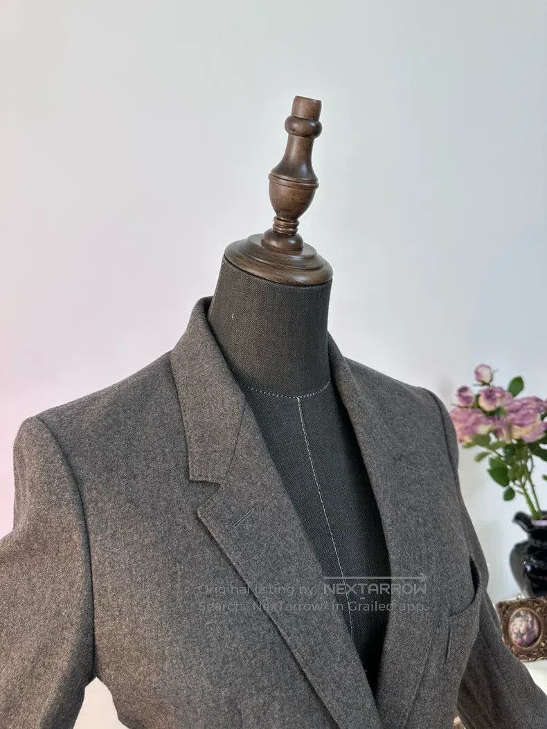 Hermes Hermes Margiela Era Cashmere Blazer Jacket, Gray Size XXS / US 00 / IT 34 - 5 Thumbnail