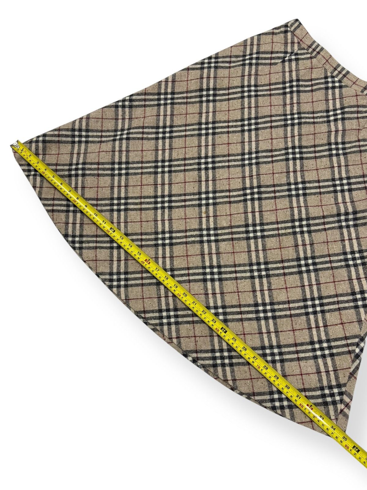 Burberry Vintage Burberry London Nova Check Wool Blend Midi Skirt Size 29" - 10 Thumbnail