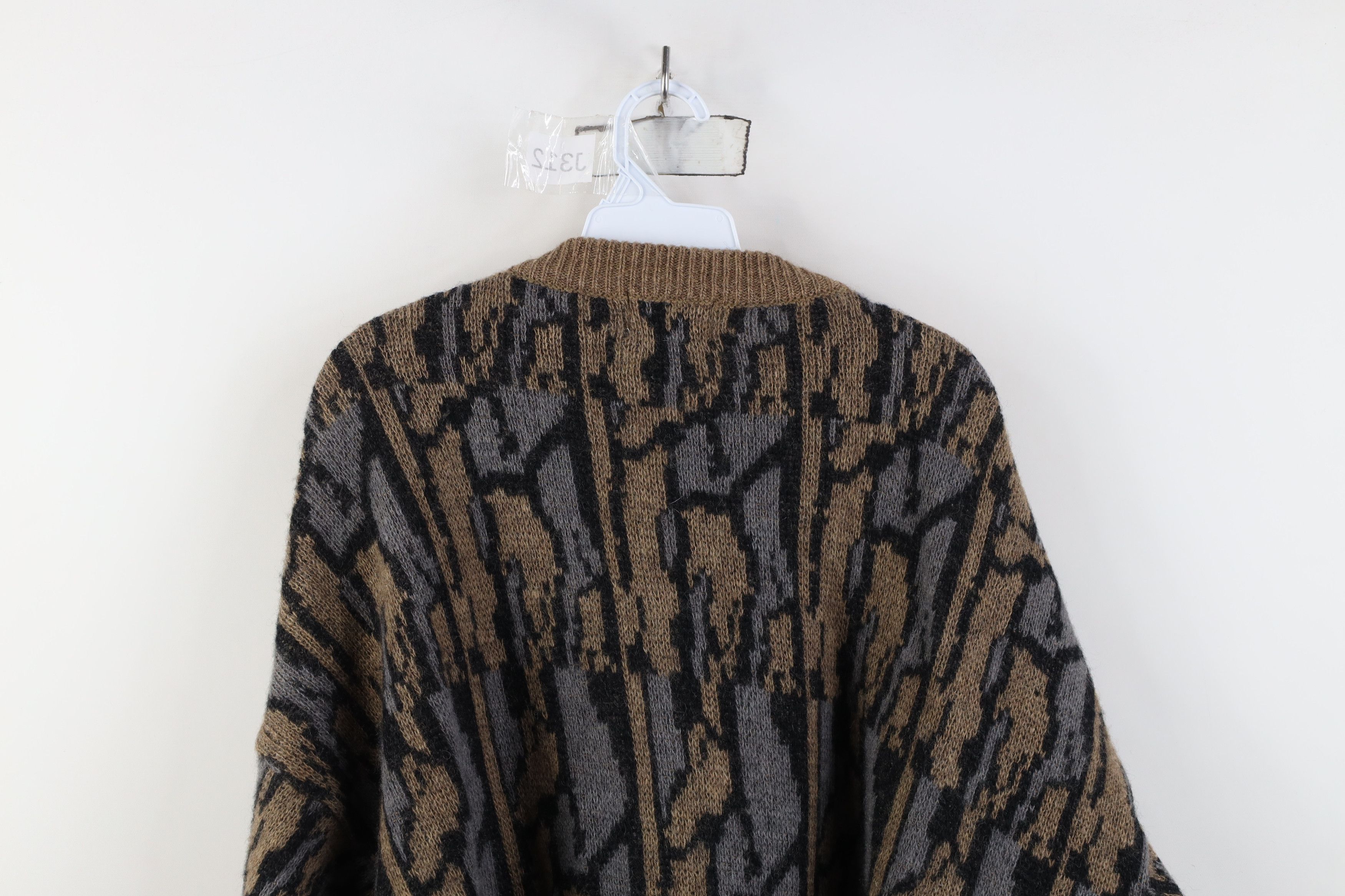 Vintage Vintage 90s Streetwear Blend Knit Camouflage Henley Sweater Size US XL / EU 56 / 4 - 9 Thumbnail