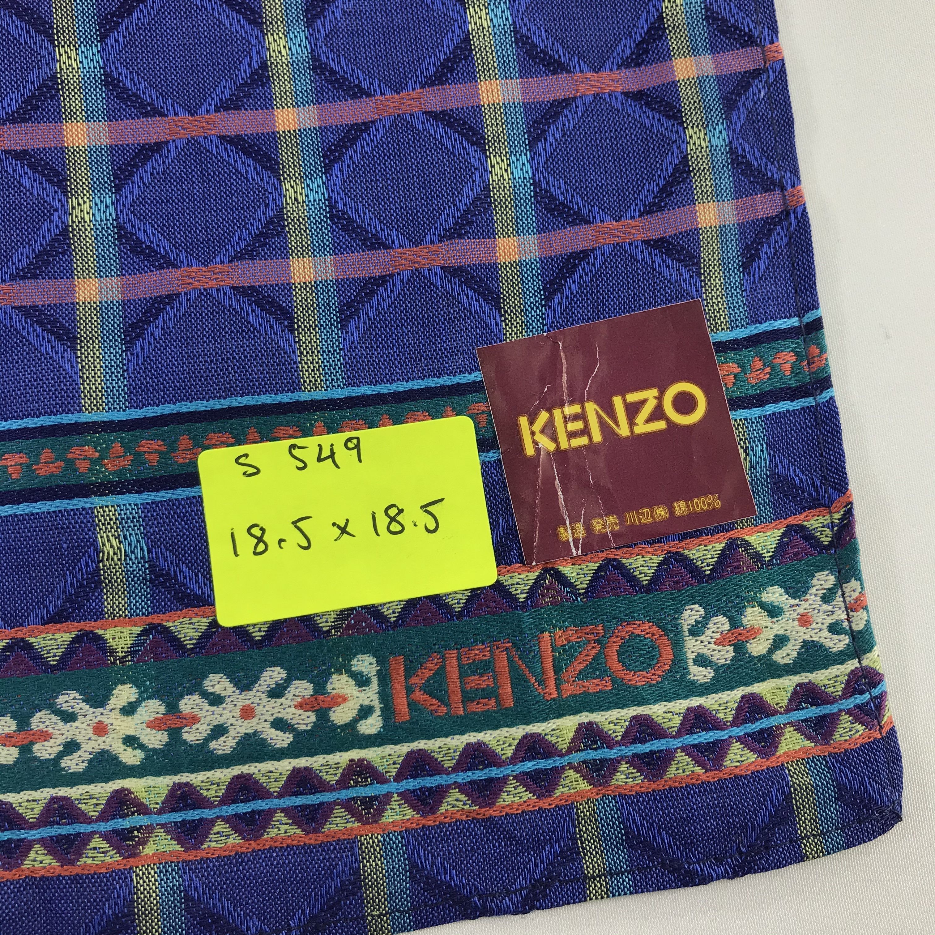 Kenzo × Vintage Kenzo Bandana / Handkerchief / Neckerchief - S549 Size ONE SIZE - 5 Thumbnail