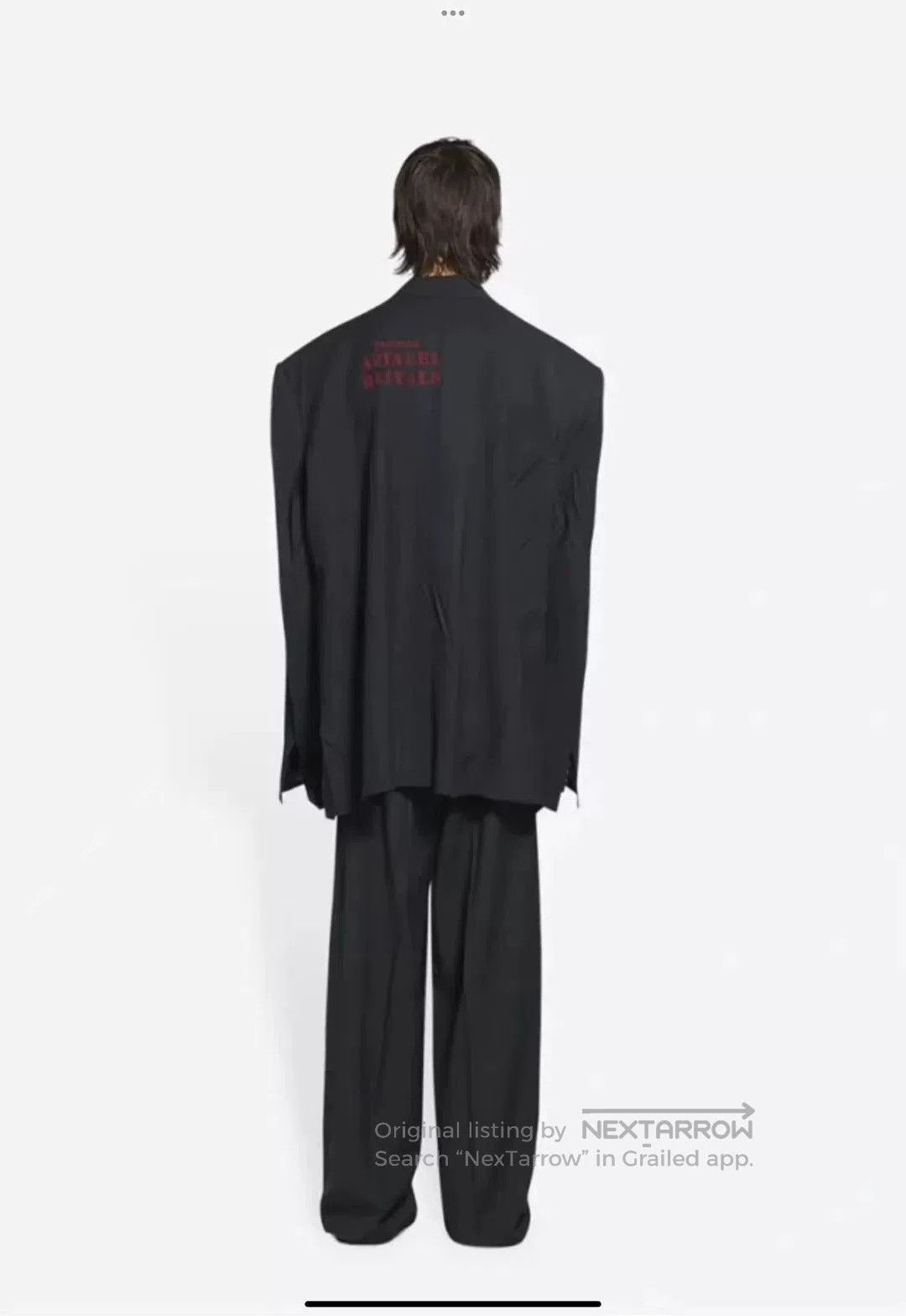 Balenciaga balenciaga printed blazer with back design. Size US L / EU 52-54 / 3 - 4 Thumbnail
