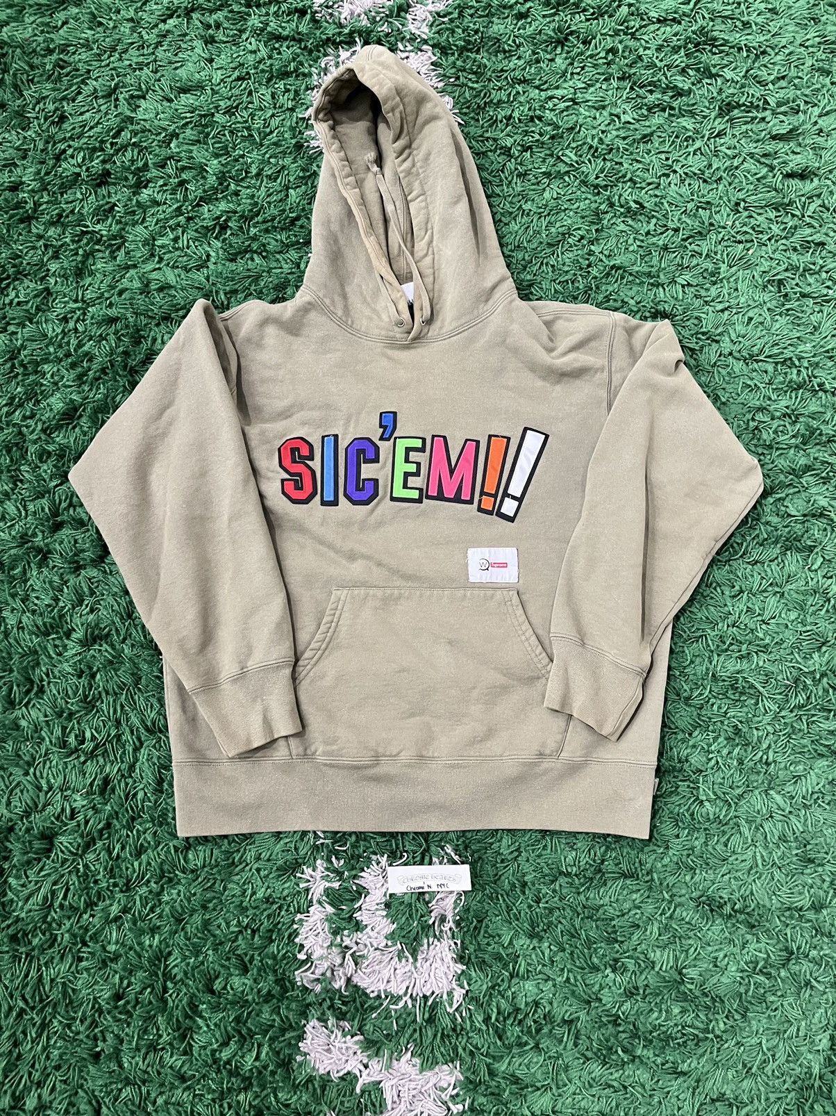 Supreme the hoodie high quality crow olive green