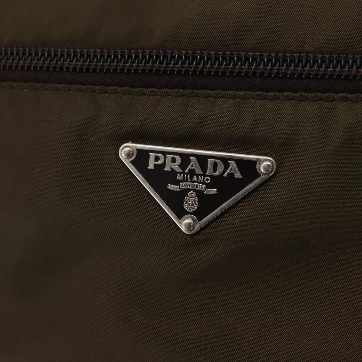 Prada PRADA Shoulder Bag Nylon Khaki Silver Auth 164284 - Jerrillo Size ONE SIZE - 14 Thumbnail