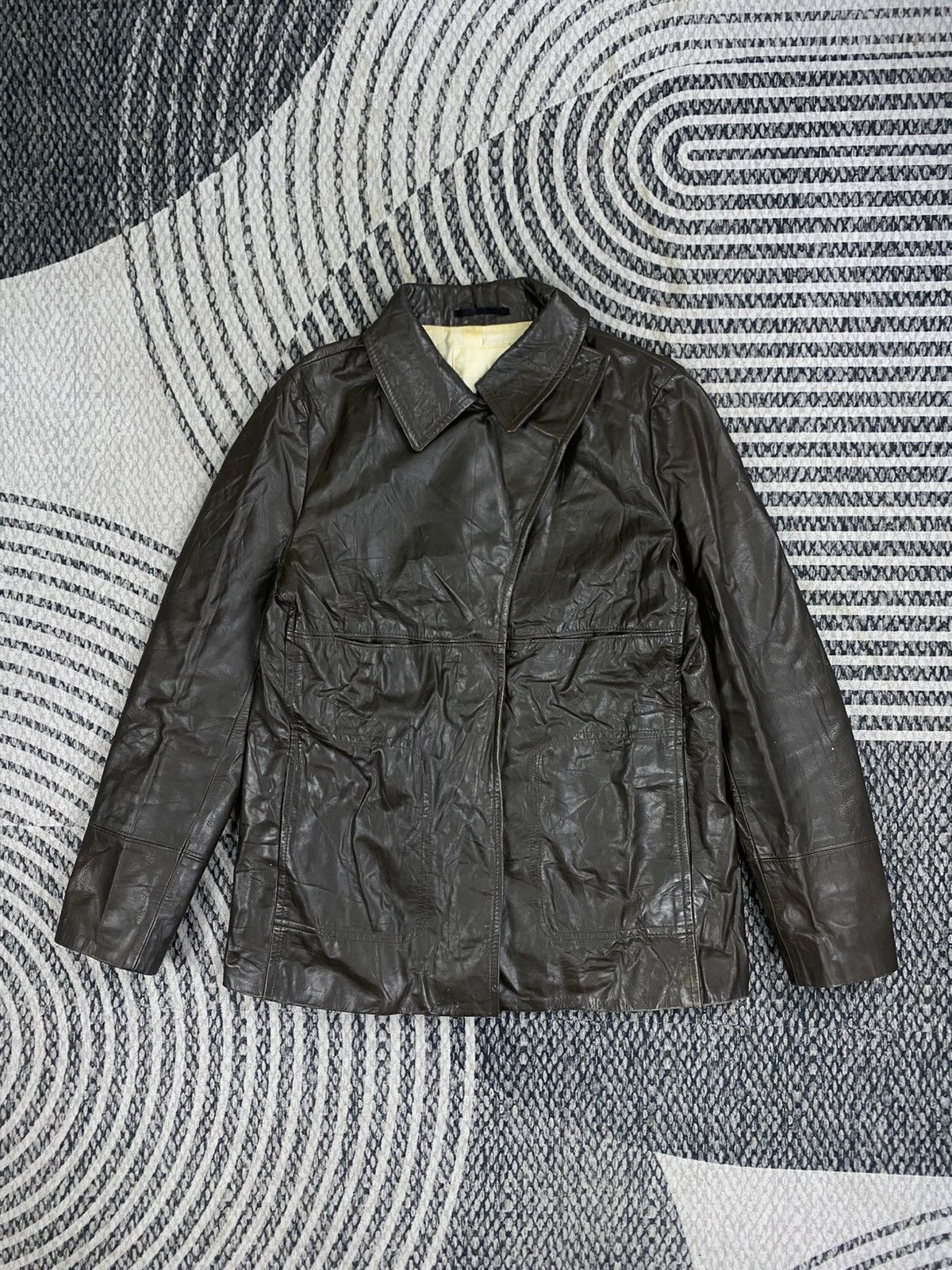 ABAHOUSE Vintage Abahouse Dark Brown Leather Jacket Size US S / EU 44-46 / 1 - 1 Thumbnail