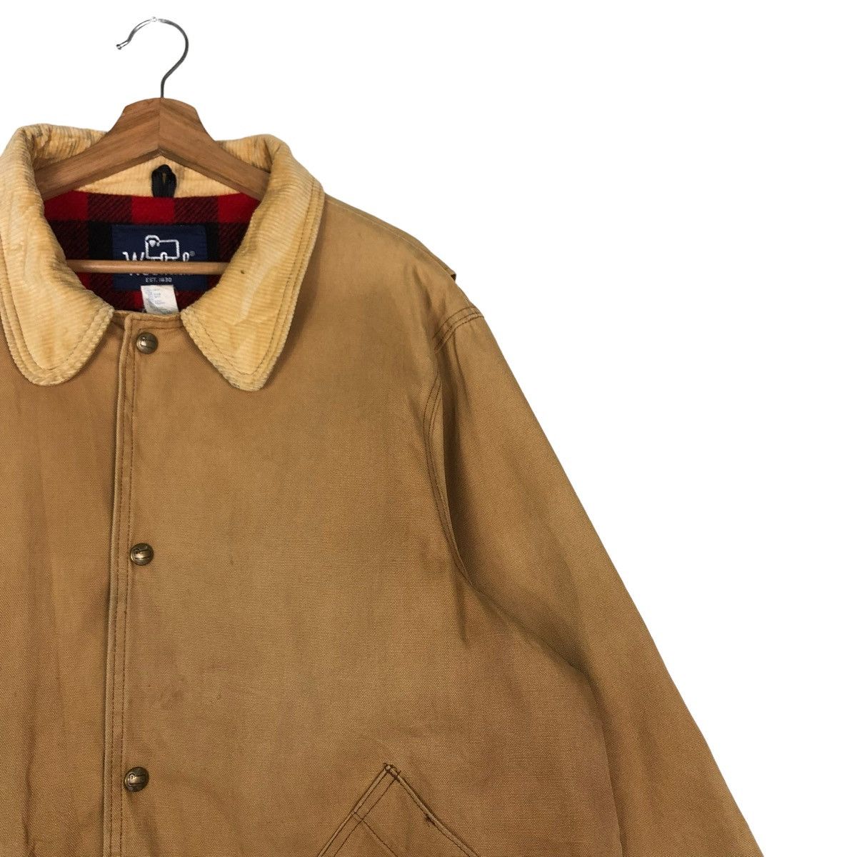 Vintage 🔥VINTAGE 60’s CHORE JACKET WOOLRICH USA BLANKET LINING Size US XL / EU 56 / 4 - 7 Thumbnail