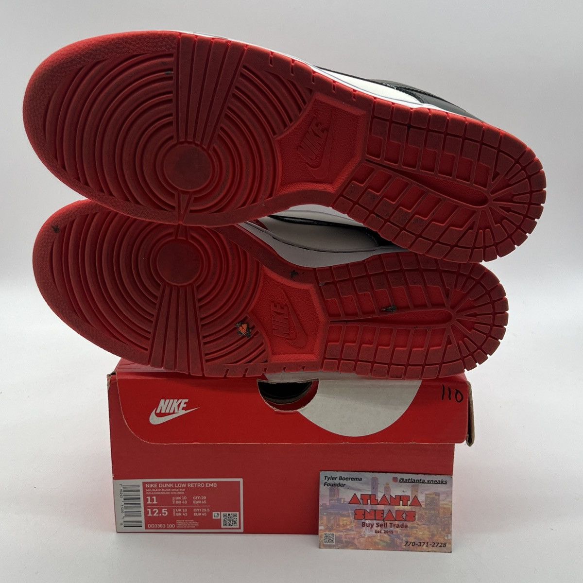 Nike NBA X Dunk Low 75Th anniversary bulls Size US 11 / EU 44 - 8 Thumbnail