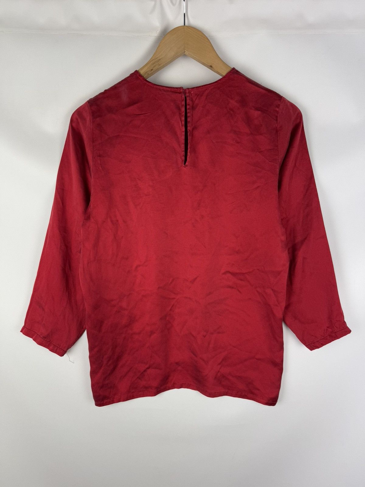 Vintage × Yves Saint Laurent Yves Saint Laurent Rive Gauche Vintage Silk Tunic Blouse Size XS / US 0-2 / IT 36-38 - 14 Thumbnail