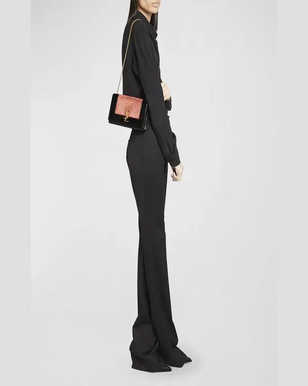 Saint Laurent Paris o1tp1o0525 Size: OS/Two Tone Shoulder Bag in Black Size ONE SIZE - 4 Thumbnail