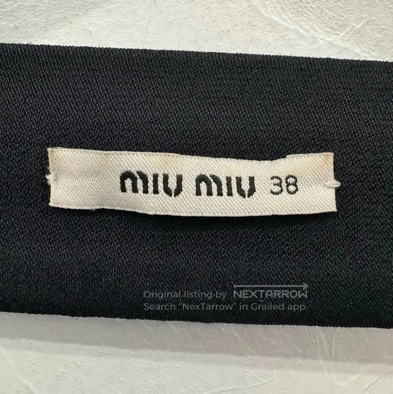Miu Miu Miu Miu Black Dress with Embellished Shoulders . Size S / US 4 / IT 40 - 5 Thumbnail
