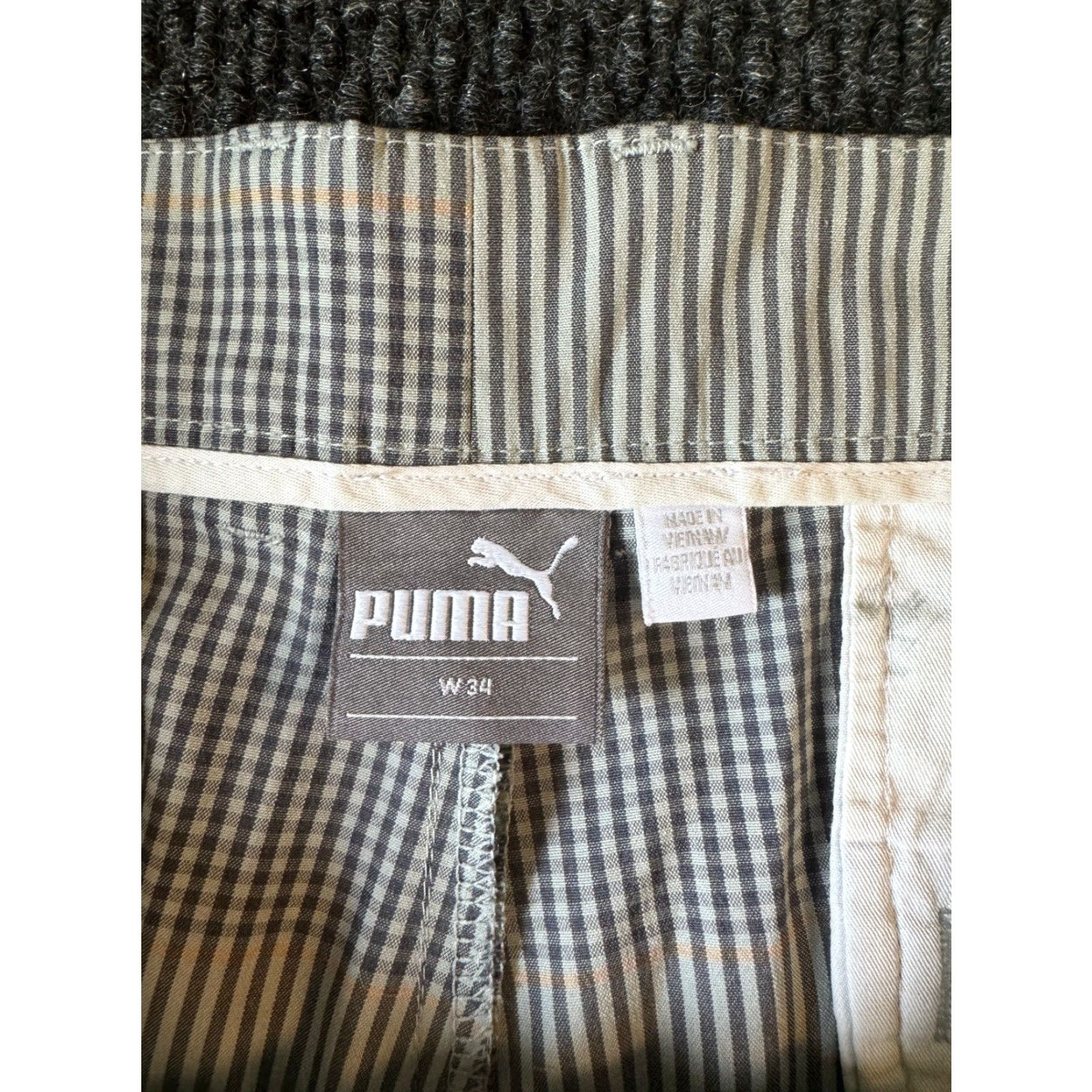 Puma Puma Golf Shorts 32 Inseam 11" Gray Yellow Plaid Size US 32 / EU 48 - 3 Thumbnail