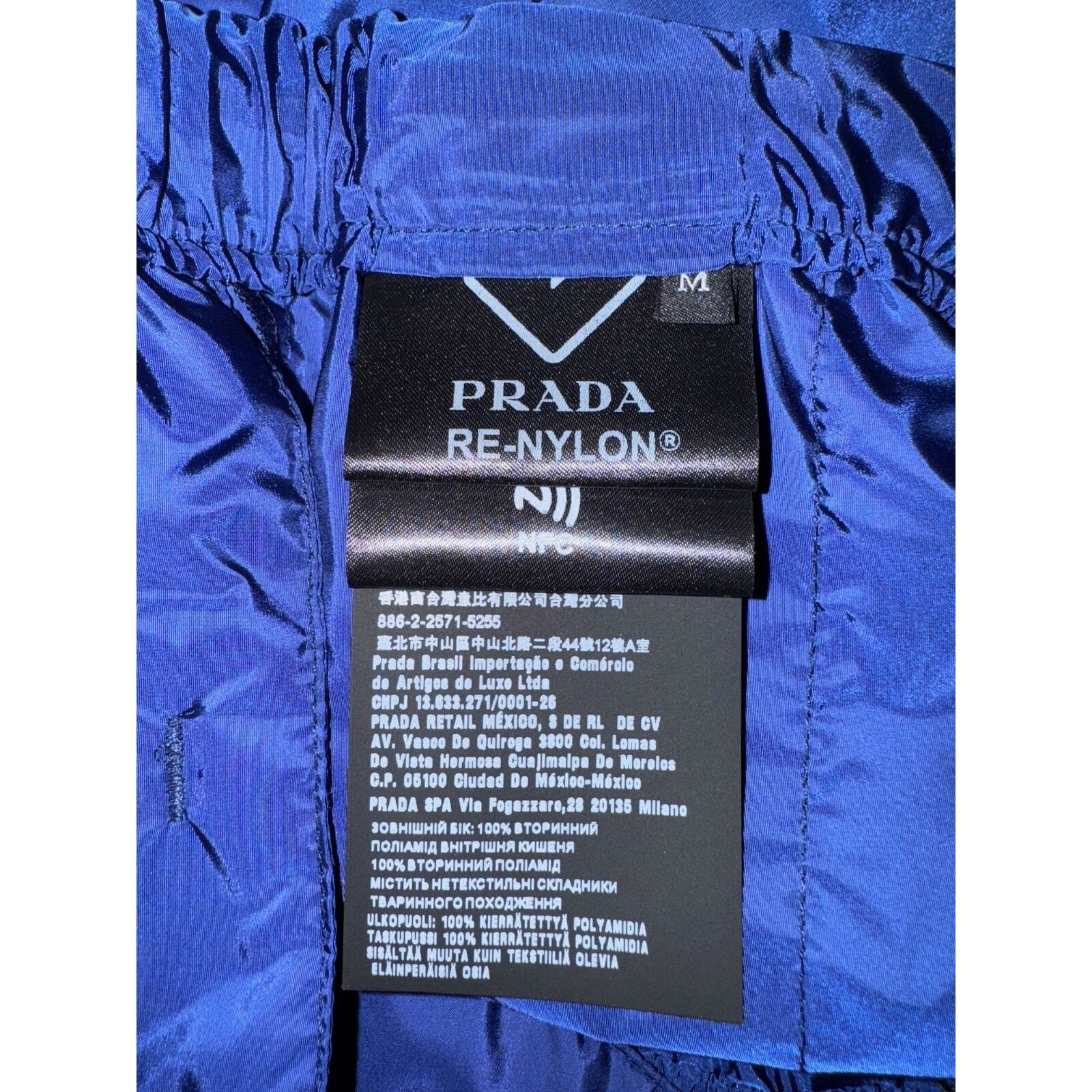 Prada Prada Re-Nylon Blue Nylon Triangle Pocket Classic Bermuda Size US 32 / EU 48 - 11 Thumbnail