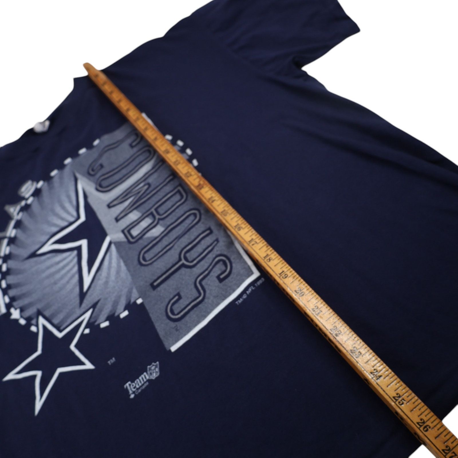 NFL × Starter × Vintage VTG 90s Starter Dallas Cowboys Big Spellout Graphic T Shirt Size US M / EU 48-50 / 2 - 8 Thumbnail