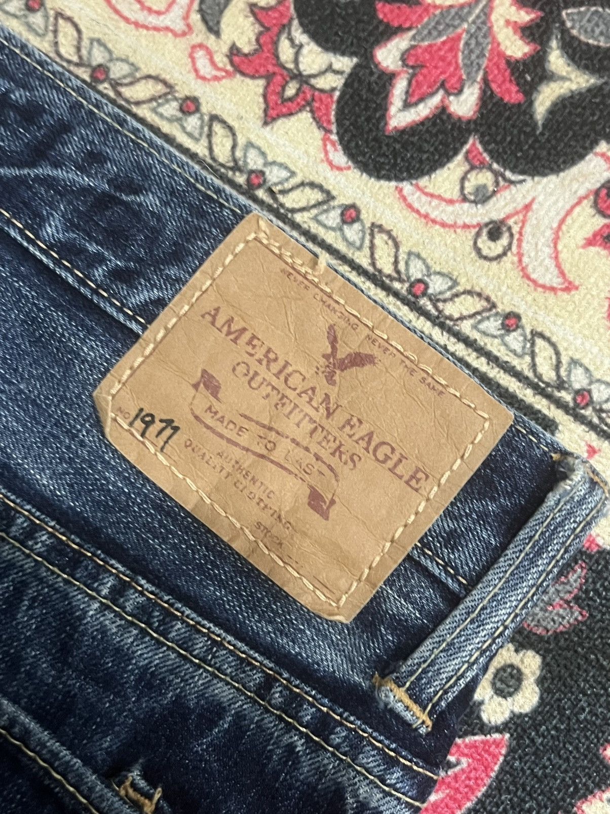 American Eagle Outfitters Vintage American Eagle Outfitters Distressed Bootcut Jeans Size US 32 / EU 48 - 8 Thumbnail