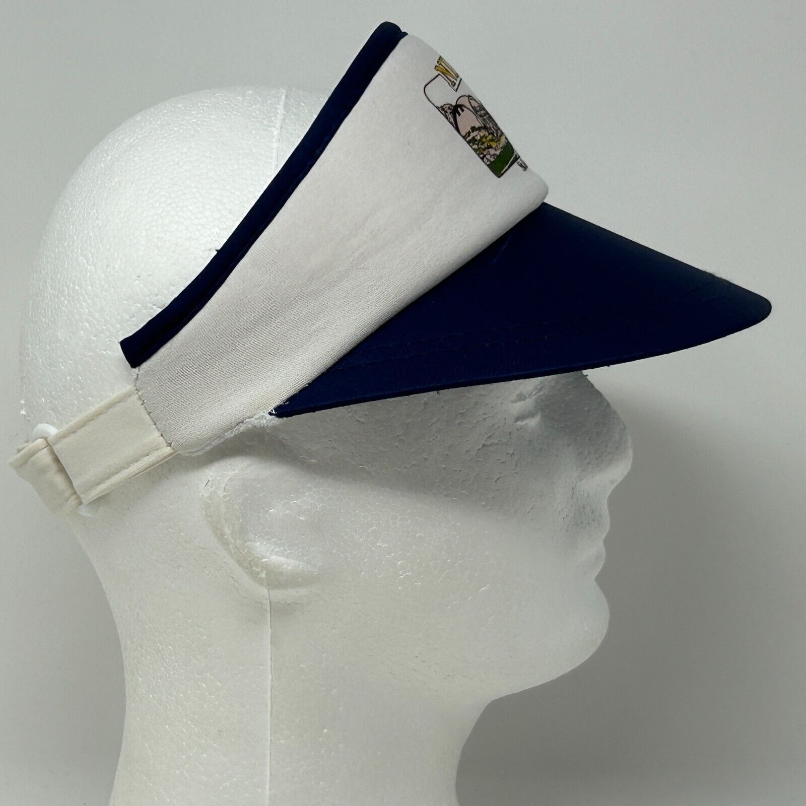 Vintage Vintage St George Utah Niffer Visor Hat Cap 80s Blue Size ONE SIZE - 8 Thumbnail