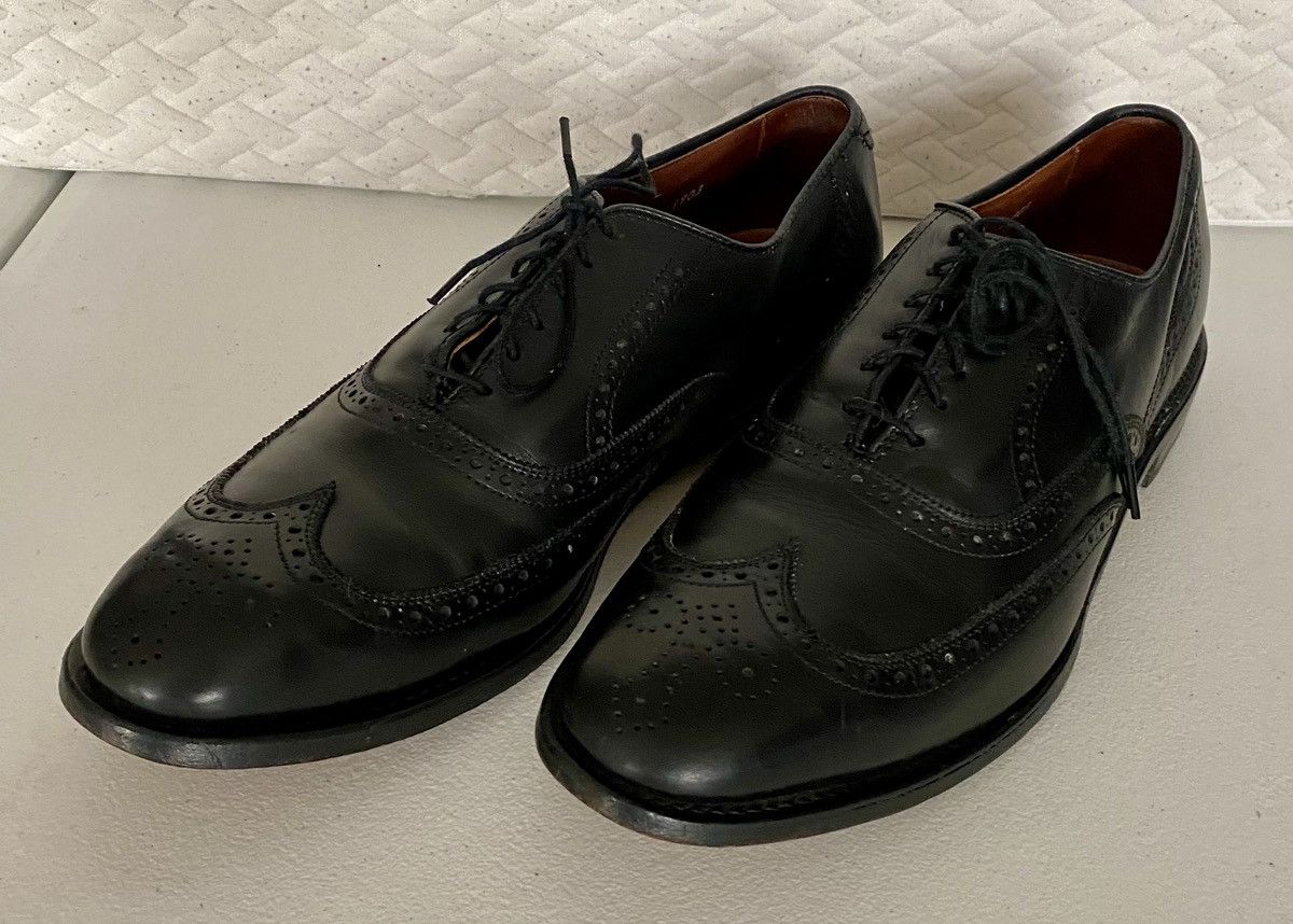 Allen Edmonds Allen Edmonds Chester 1903 Black Leather Wingtip Oxford 10 D Size US 10 / EU 43 - 14 Thumbnail