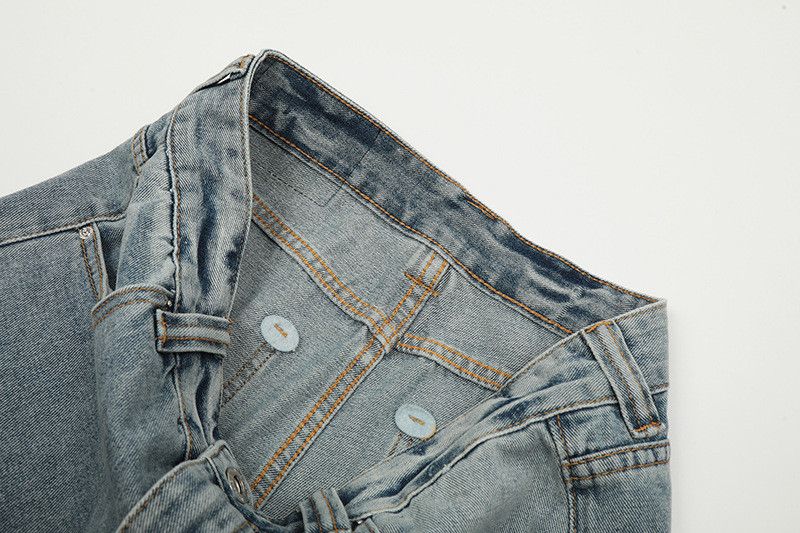 Japanese Brand Men's American High-Street Washed "Clean Fit" Jeans Size US 32 / EU 48 - 3 Thumbnail