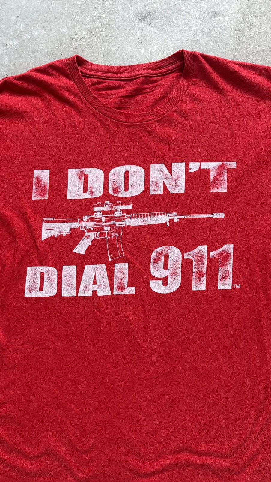 Vintage VINTAGS I DONT DIAL 999 GLOCK TEE Size US L / EU 52-54 / 3 - 2 Thumbnail