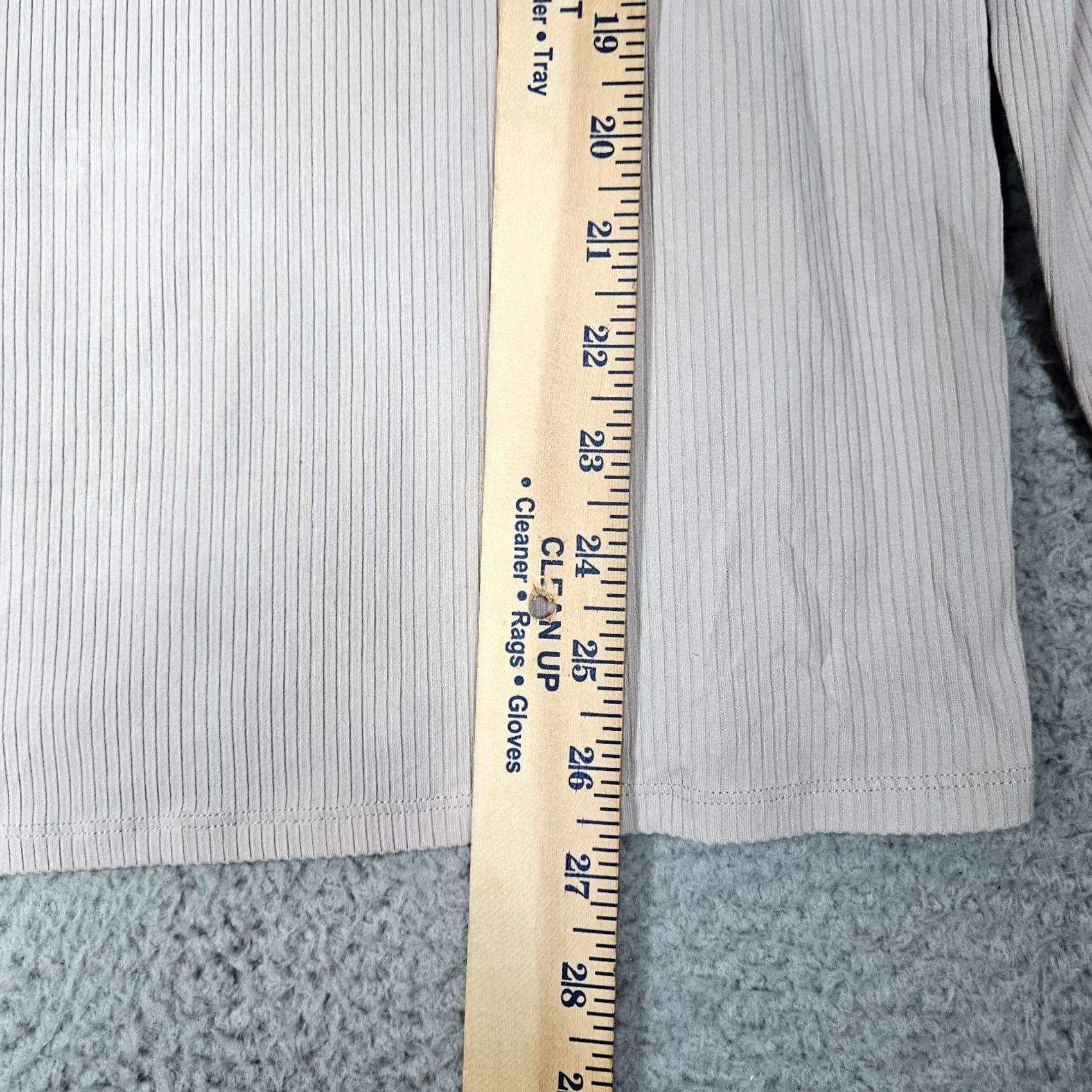 Vintage Ruti Top Shirt Women’s Ribbed Long Sleeve Boat Neck Size 4 Ivory Stains, Regular Fit, All Seasons, Casual, Travel, Adult Womens Size S / US 4 / IT 40 - 5 Thumbnail
