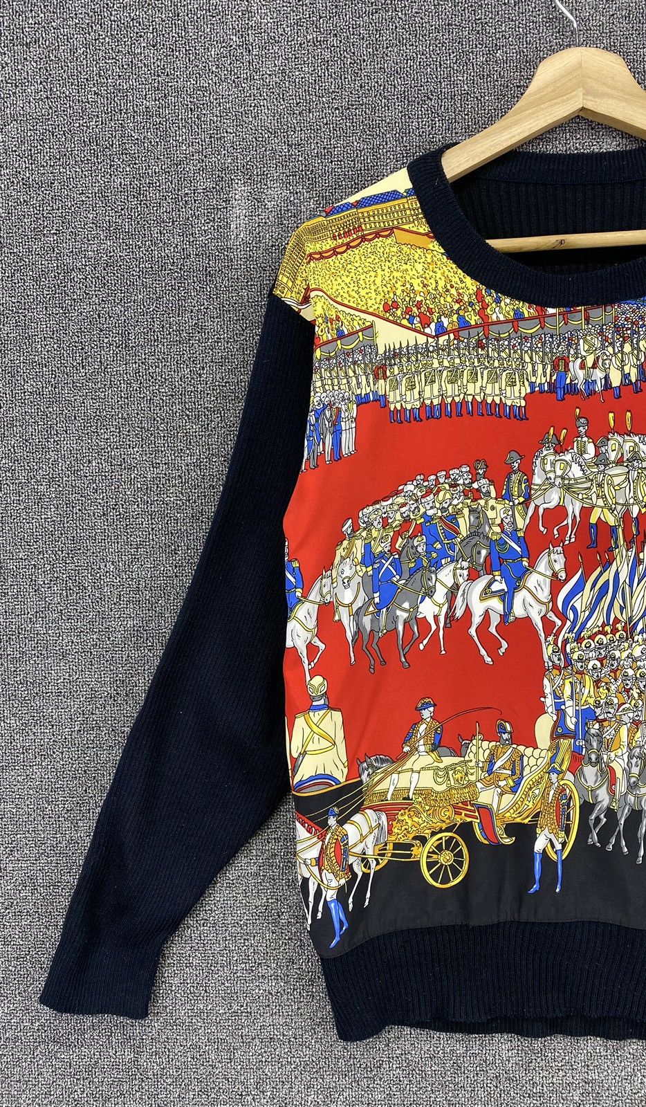 Vintage Vintage Grand Cortege A Moscou Hermes Style Knit Sweater Size M / US 6-8 / IT 42-44 - 3 Thumbnail