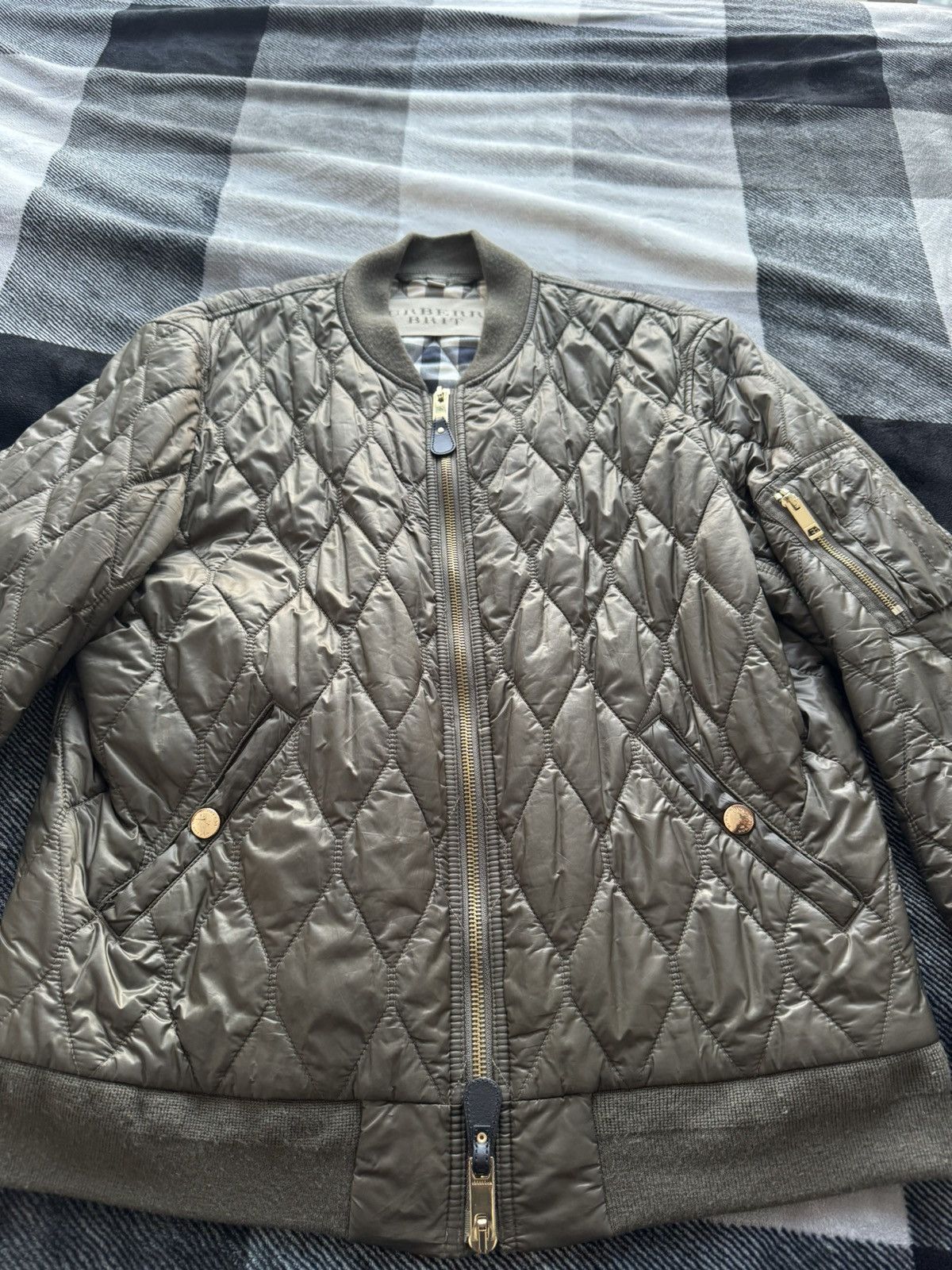 Burberry Burberry Brit Bomber quilted jacket sz xxl Size US XXL / EU 58 / 5 - 5 Thumbnail