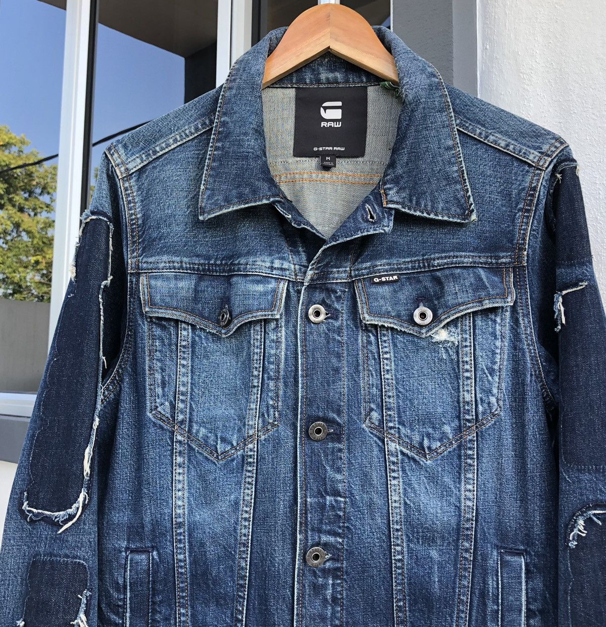 G-Star G-Star RAW 3301 Badges Slim Distressed Jacket Men Size US M / EU 48-50 / 2 - 5 Thumbnail