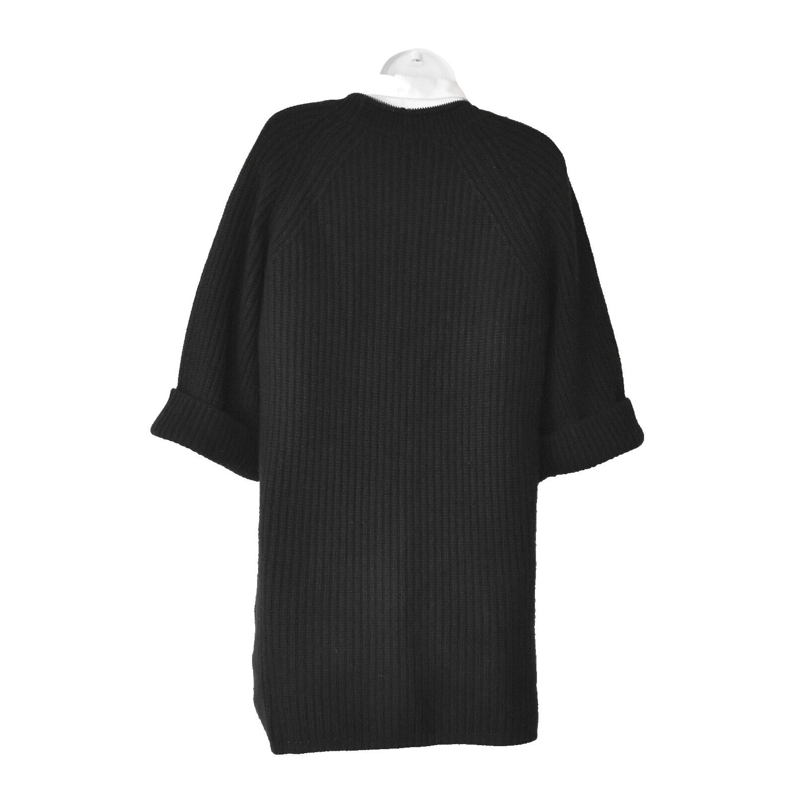 Elie Tahari ELIE TAHARI Wool/Cashmere Knit Dyed Calf Hair Sweater Sz M Size M / US 6-8 / IT 42-44 - 4 Thumbnail