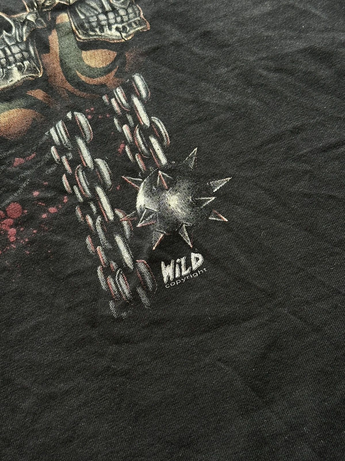 Vintage YOUR NEXT Vintage Biker Tee Double-Sided Print Skulls Chains Size US XL / EU 56 / 4 - 6 Thumbnail