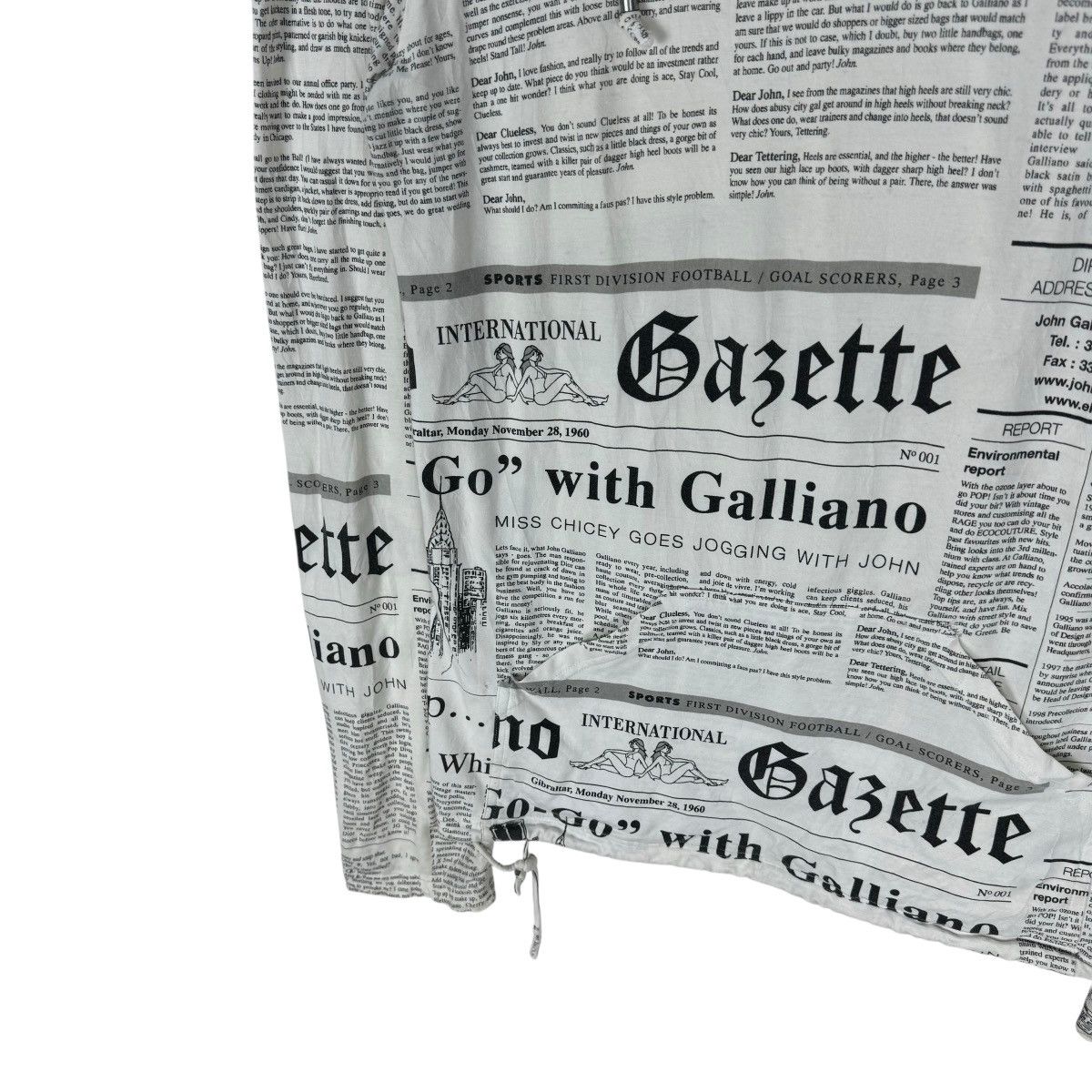 John Galliano 🌟JOHN GALLIANO HOODIE GAZETTE NEWSPAPER SWEATER Size US XS / EU 42 / 0 - 9 Thumbnail