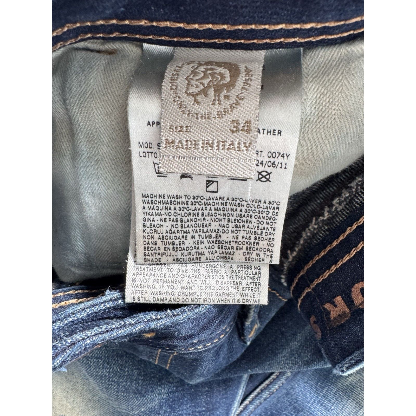 Diesel DIESEL INDUSTRY Men’s Shioner Slim Skinny Size US 34 / EU 50 - 6 Thumbnail