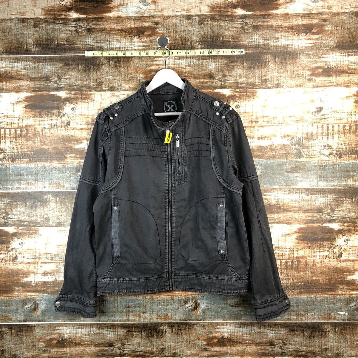 Vintage DLL X Black seditionaries punk bikers Jacket #A2555 Size US M / EU 48-50 / 2 - 1 Thumbnail