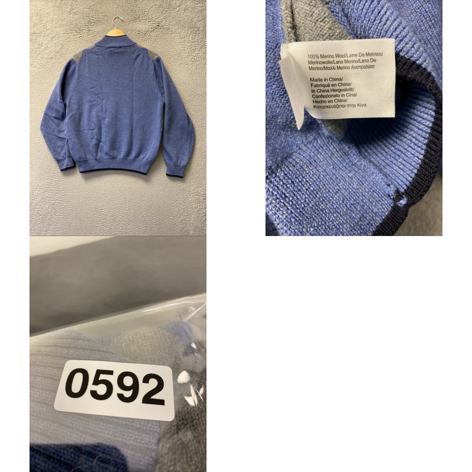 Brooks Brothers VINTAGE Brooks Brothers 1/4 Zip Sweater Mens Large Argyle Pattern Blue /0592 Size US L / EU 52-54 / 3 - 8 Thumbnail