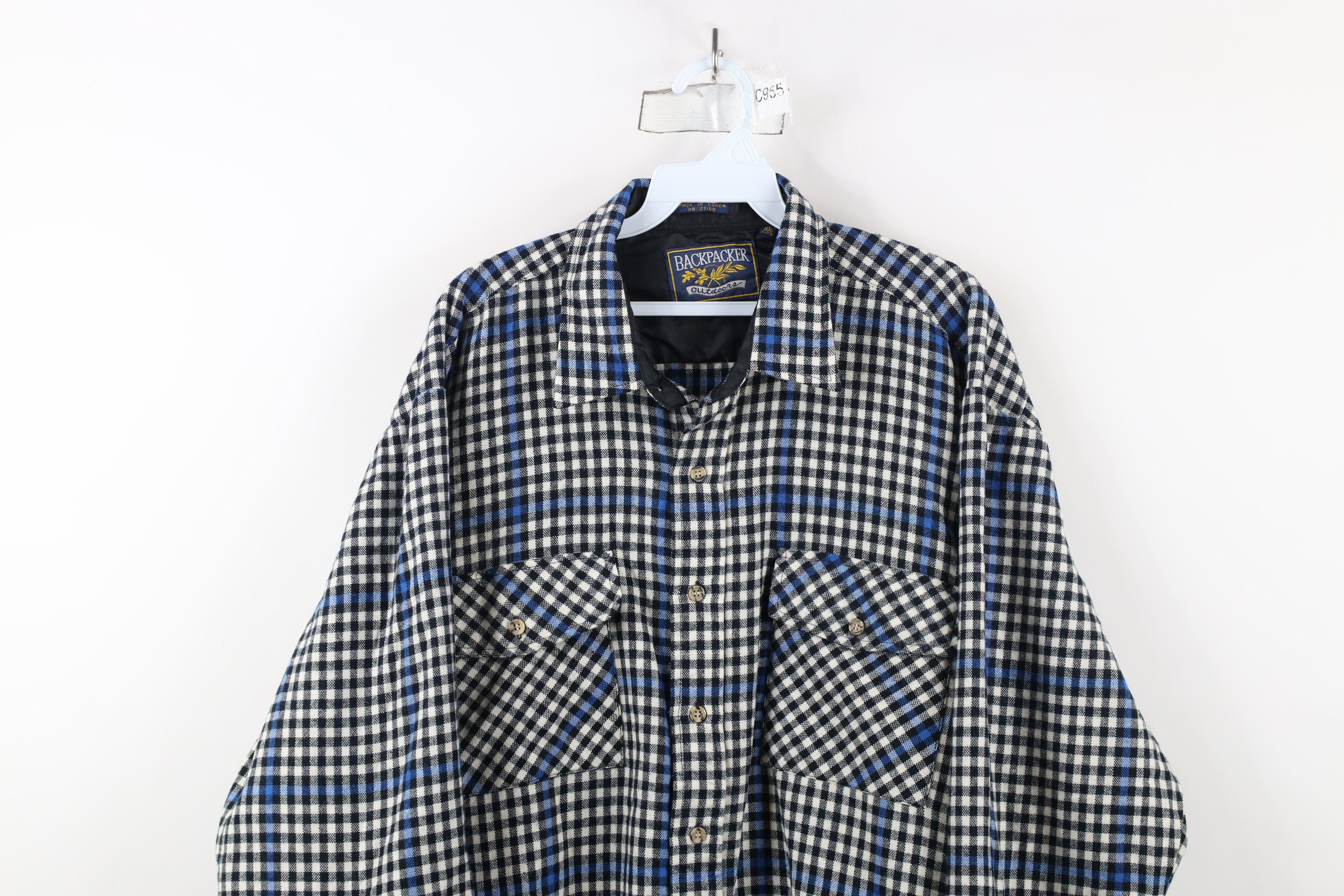Vintage Vintage 80s 90s Streetwear Pocket Knit Collared Button Shirt Size US XL / EU 56 / 4 - 2 Thumbnail