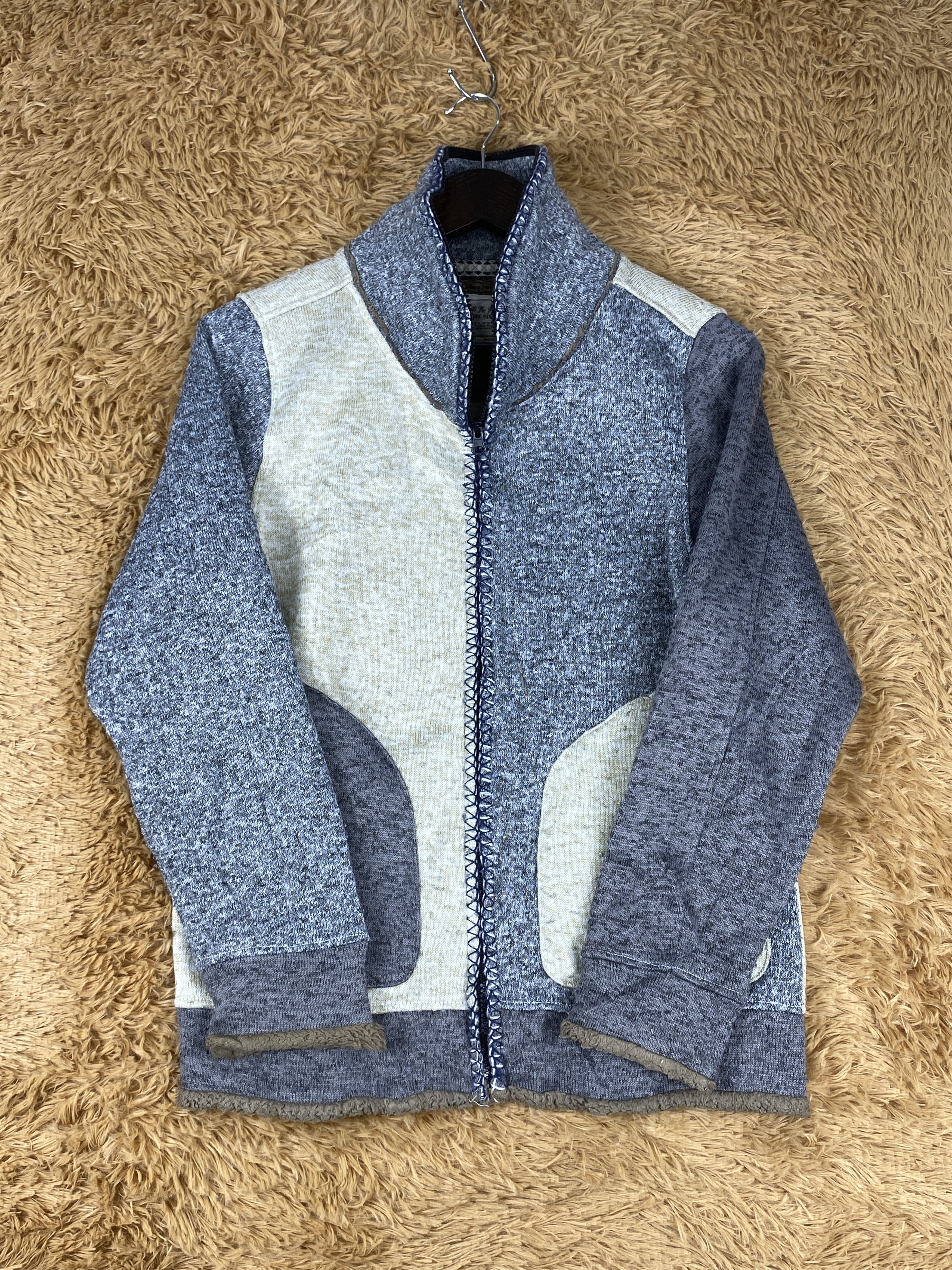 Japanese Brand Vintage Culture Mix Fleece Zip Up Jacket J1824 Size US S / EU 44-46 / 1 - 5 Thumbnail
