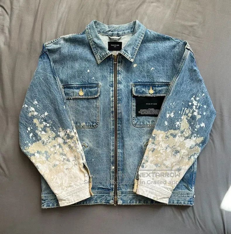 Fear of God Fear of God 5th Splatter Denim Jacket. Size US M / EU 48-50 / 2 - 1 Thumbnail
