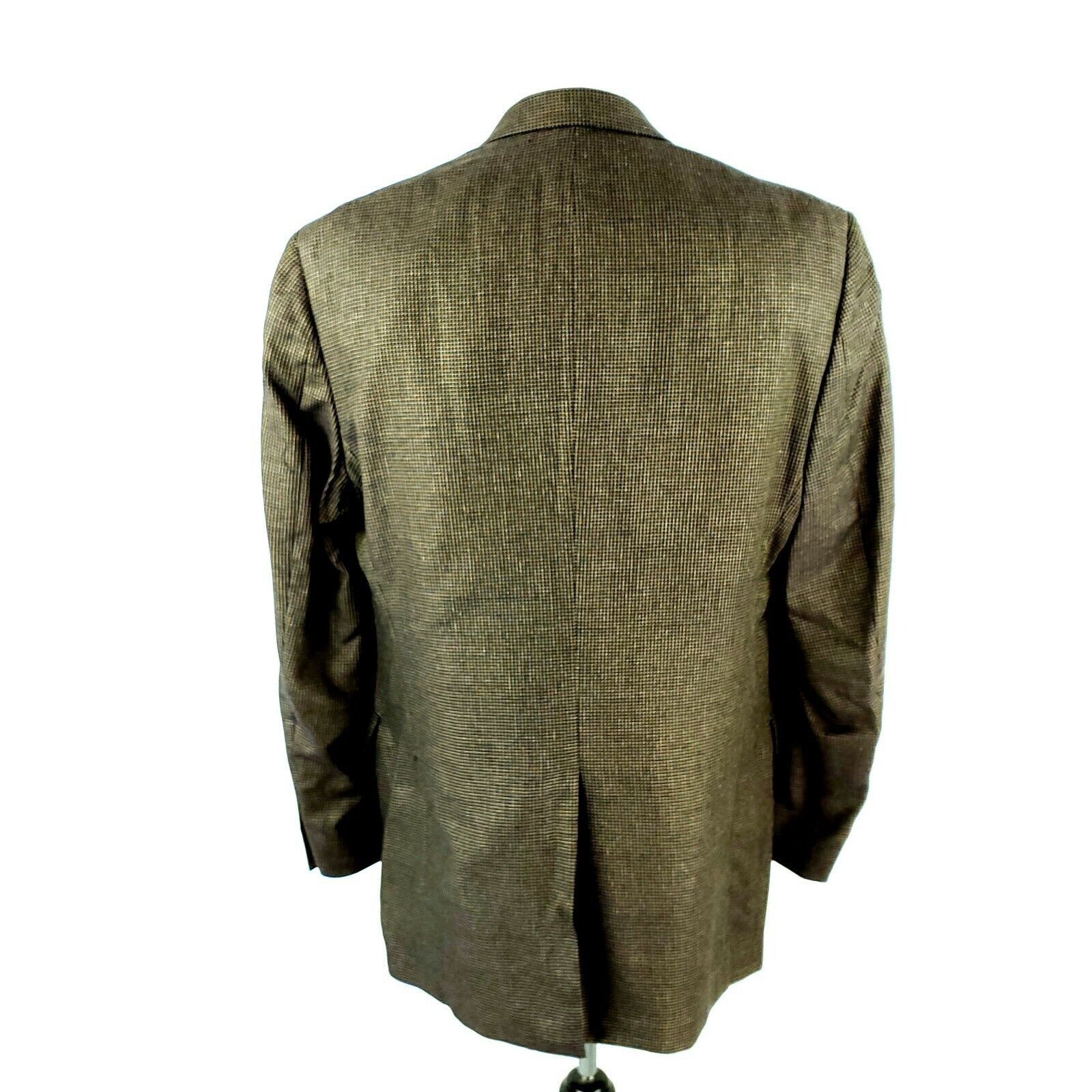Hart Schaffner Marx Hart Schaffner Marx Gold Trumpeter Wool 2 Button Blazer 42L Size 42L - 6 Thumbnail