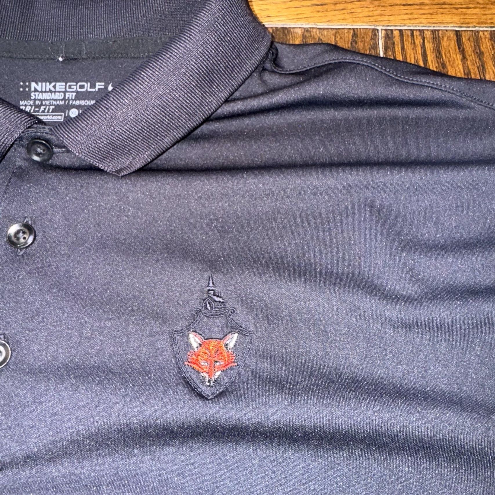 Nike Nike Polo Shirt Fox Chapel Golf Club Mens XL Dark Navy Blue Dri-Fit Size US XL / EU 56 / 4 - 2 Thumbnail