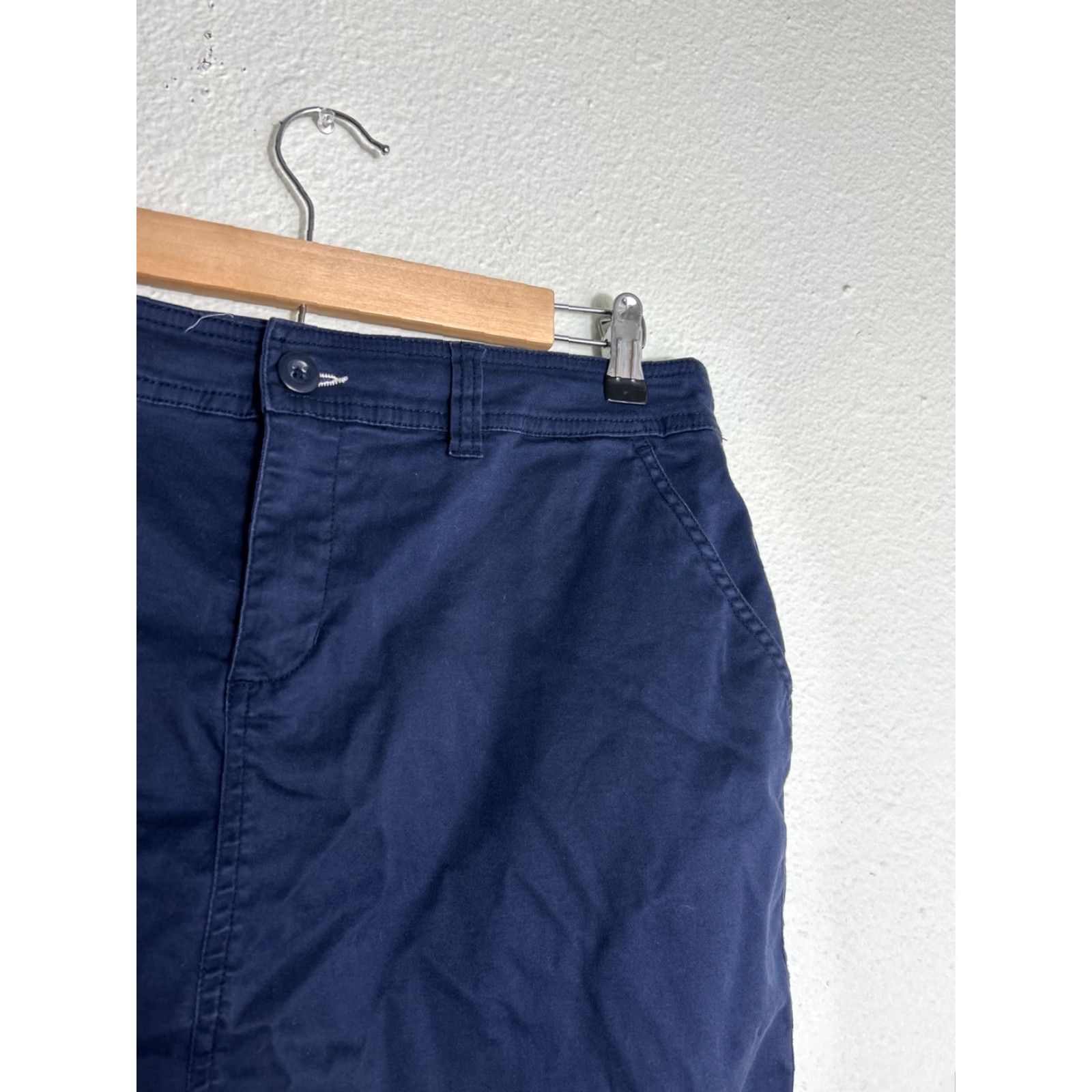 Vintage Woolrich Skirt Womens 8 Navy Blue Cotton Knee Length A-Line 32x19 Womens Mens? Size 30" / US 8 / IT 44 - 3 Thumbnail