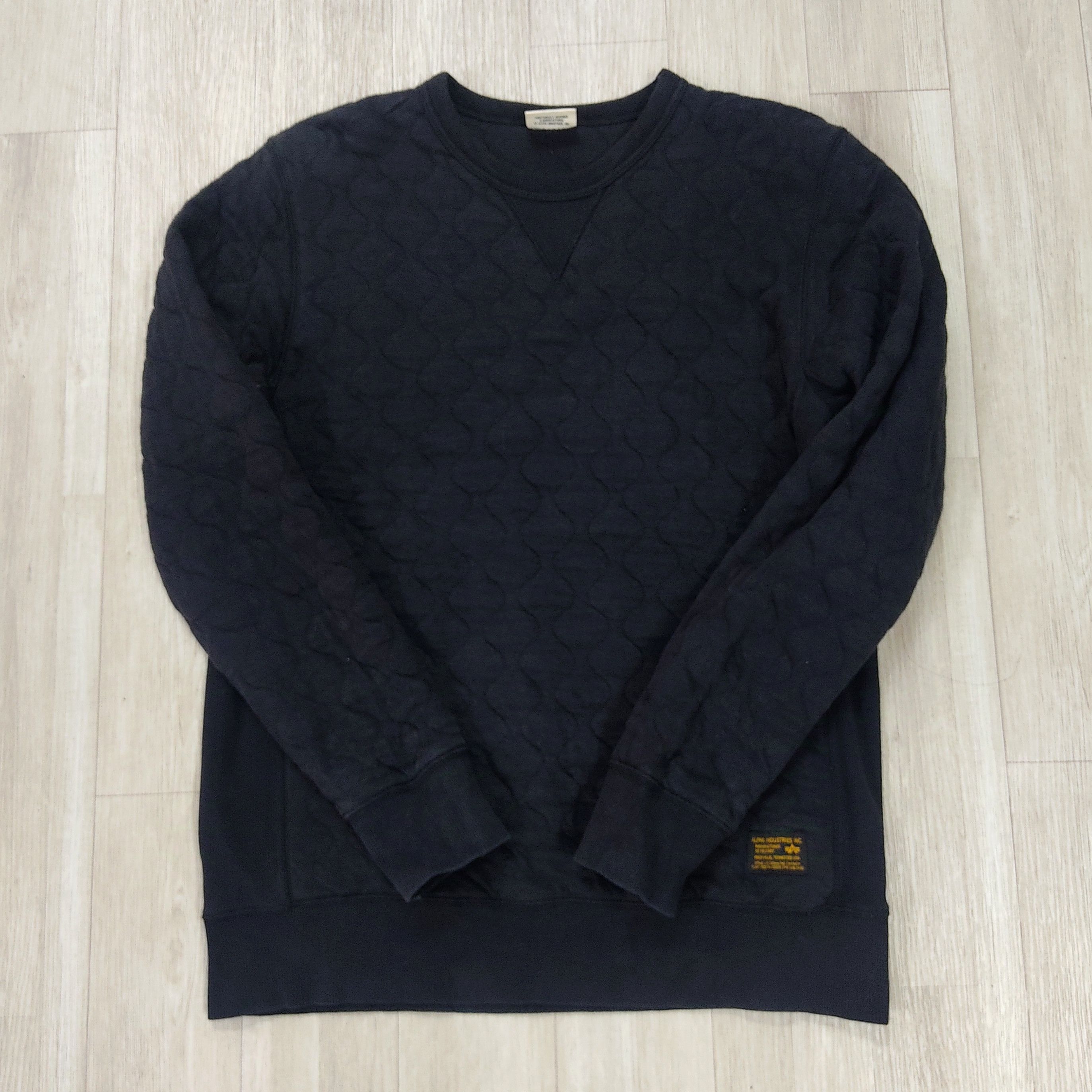 Alpha Industries Alpha Industries Quilted Crewneck Sweatshirt Size US L / EU 52-54 / 3 - 3 Thumbnail