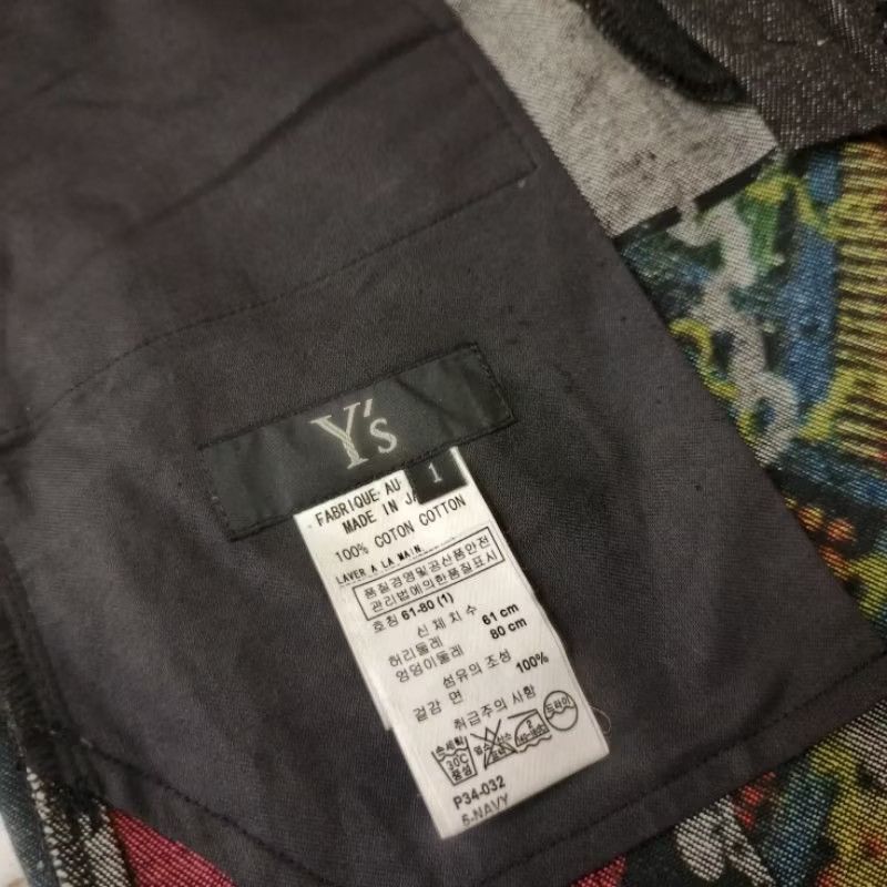 Designer × Y's × Yohji Yamamoto Y’s Denim Pants Collabs Manga Artis Shotaro Ishimori Size US 30 / EU 46 - 6 Thumbnail