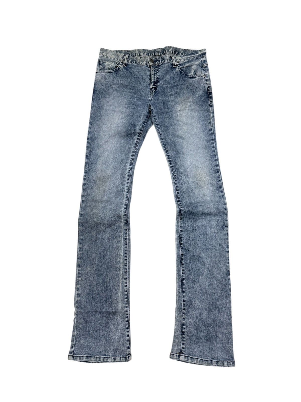 Tornado Mart TORNADO MART ACID WASH BOOTCUT JEANS Size US 34 / EU 50 - 1 Thumbnail