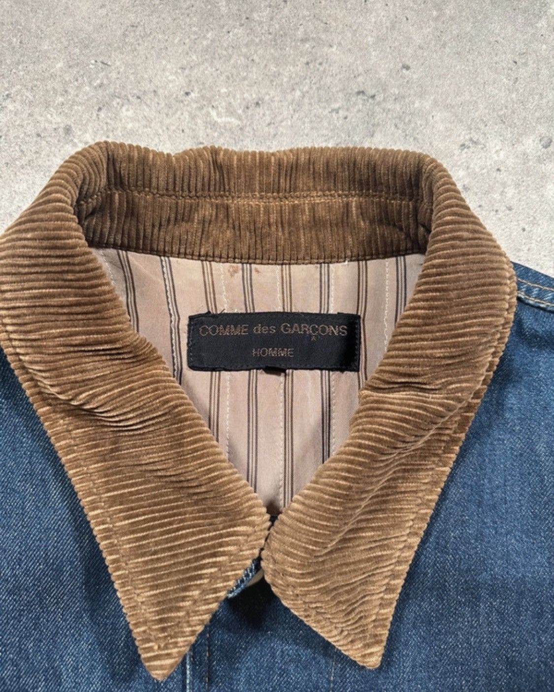 Comme des Garcons × Comme des Garcons Homme × Comme des Garcons Homme Plus RARE CDG DENIM JACKET FIT L Size US M / EU 48-50 / 2 - 5 Thumbnail