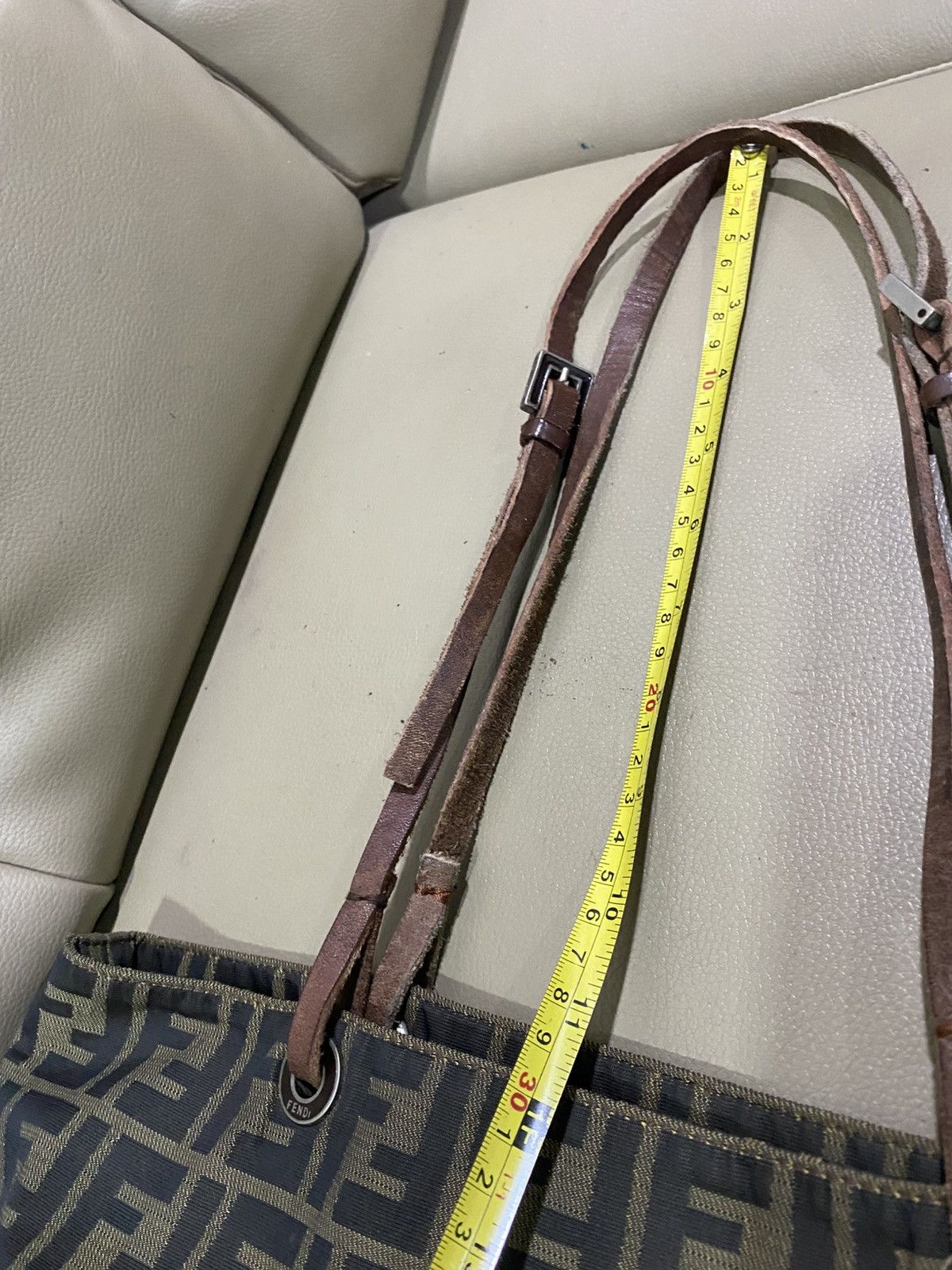 Fendi Authentic Fendi Zucca Monogram Tote Bag Size ONE SIZE - 12 Thumbnail