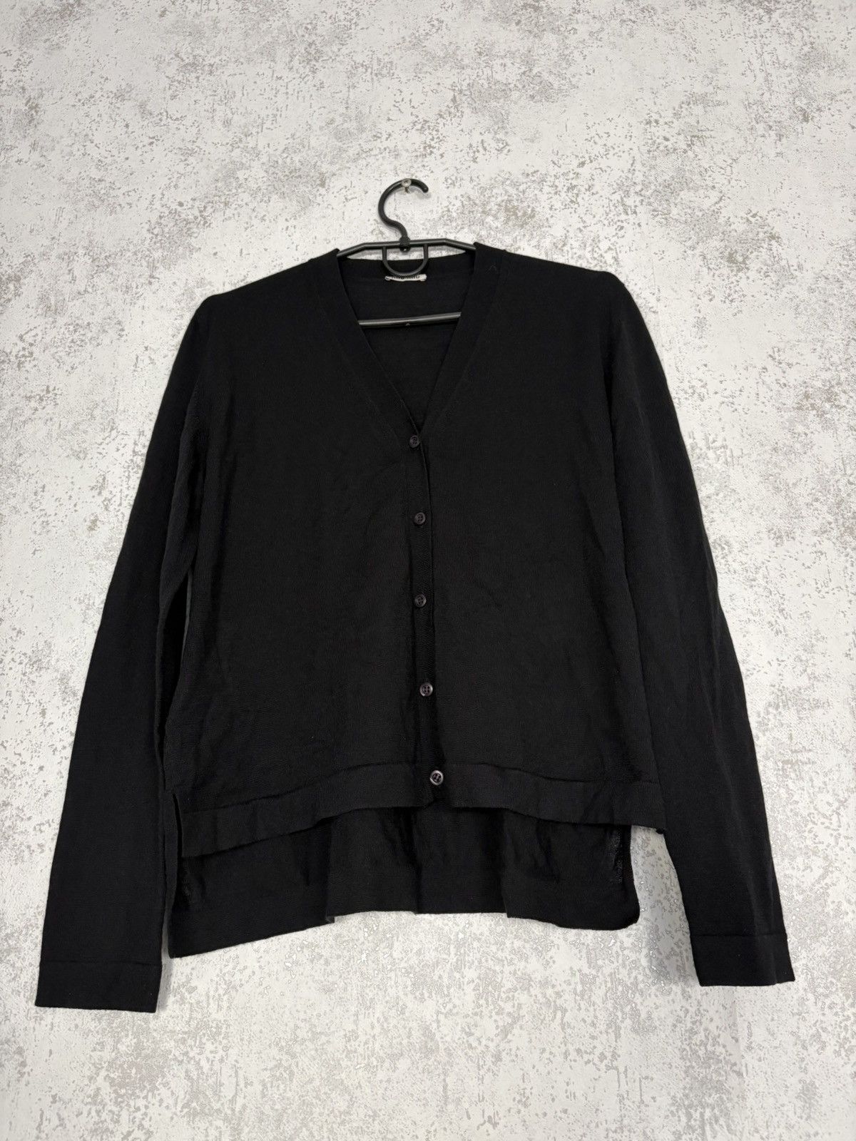 Miu Miu Miu Miu SS21 Button-Up Virgin Wool Silk Cardigan Black 42 Size M / US 6-8 / IT 42-44 - 3 Thumbnail