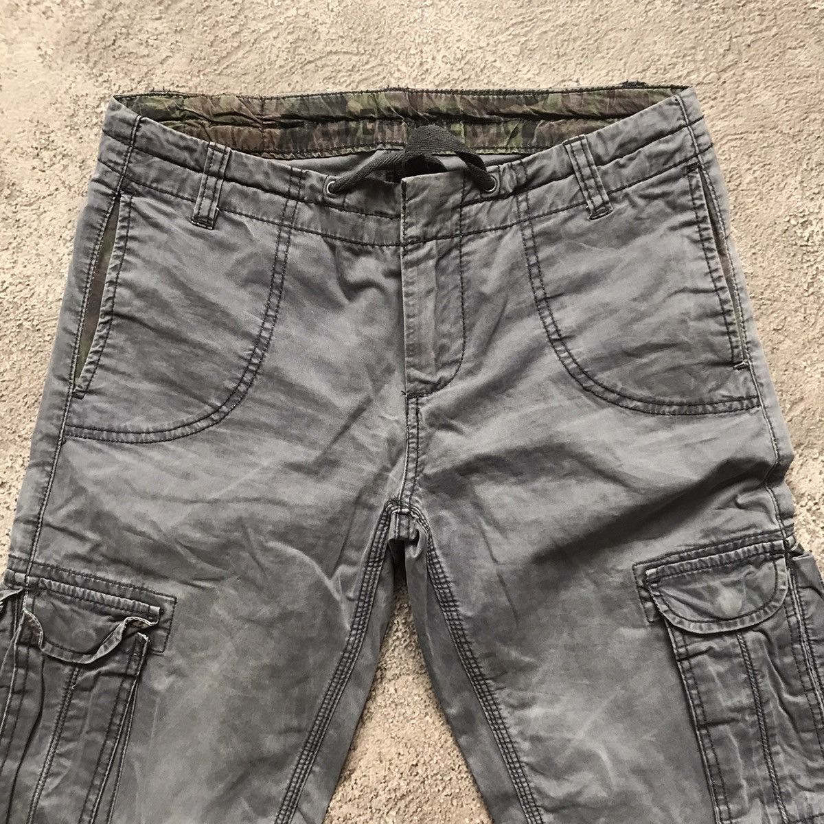 If Six Was Nine VINTAGE CARGO PANTS FLARED PARACHUTE SPRING JAPAN 90S Size US 27 - 5 Thumbnail
